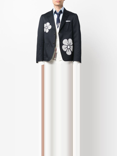 Thom Browne floral-embroidered bomber jacket outlook