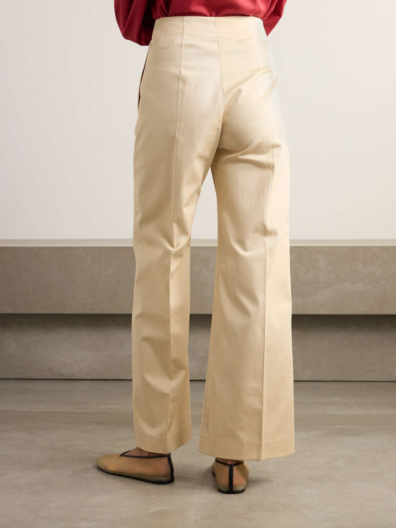 Iconic cotton-twill wide-leg pants - 3