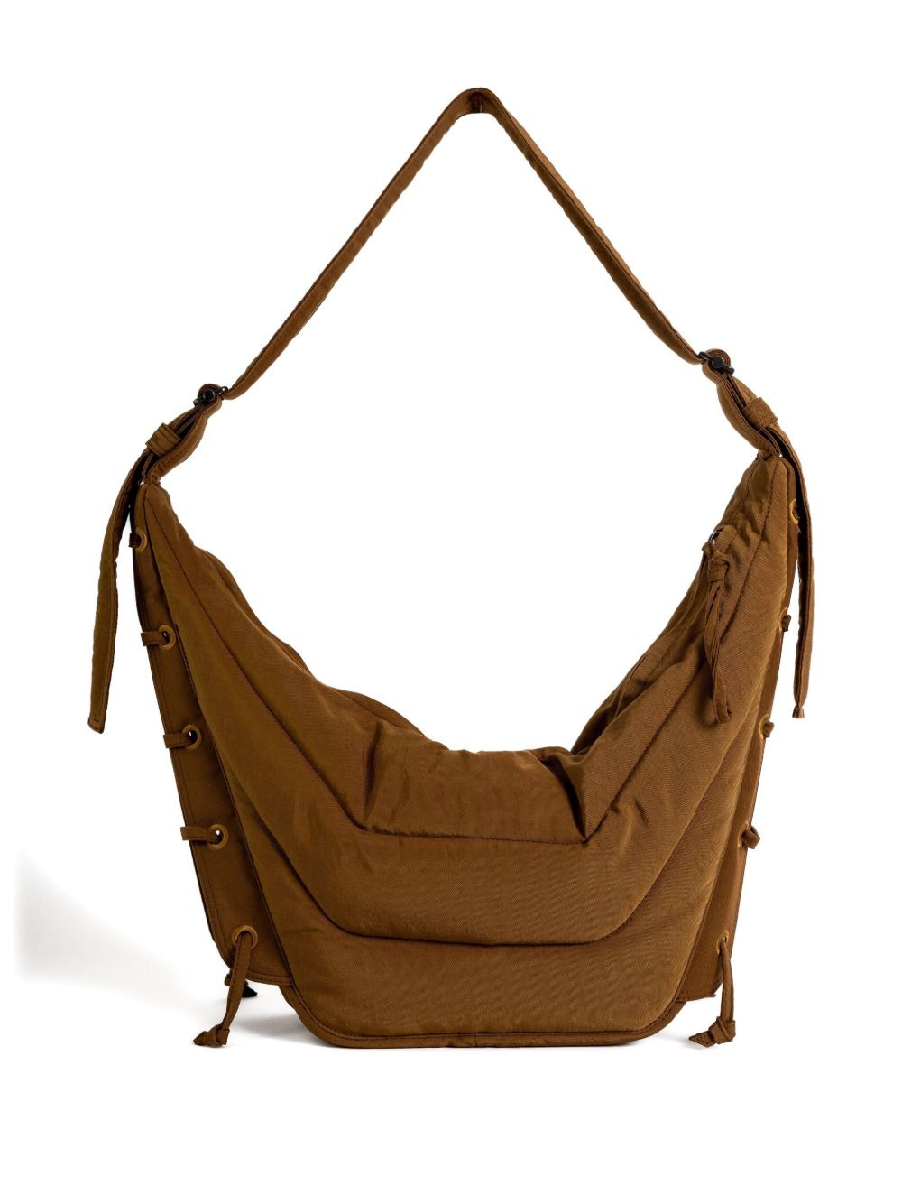 quilted lace-up shoulder bag - 4