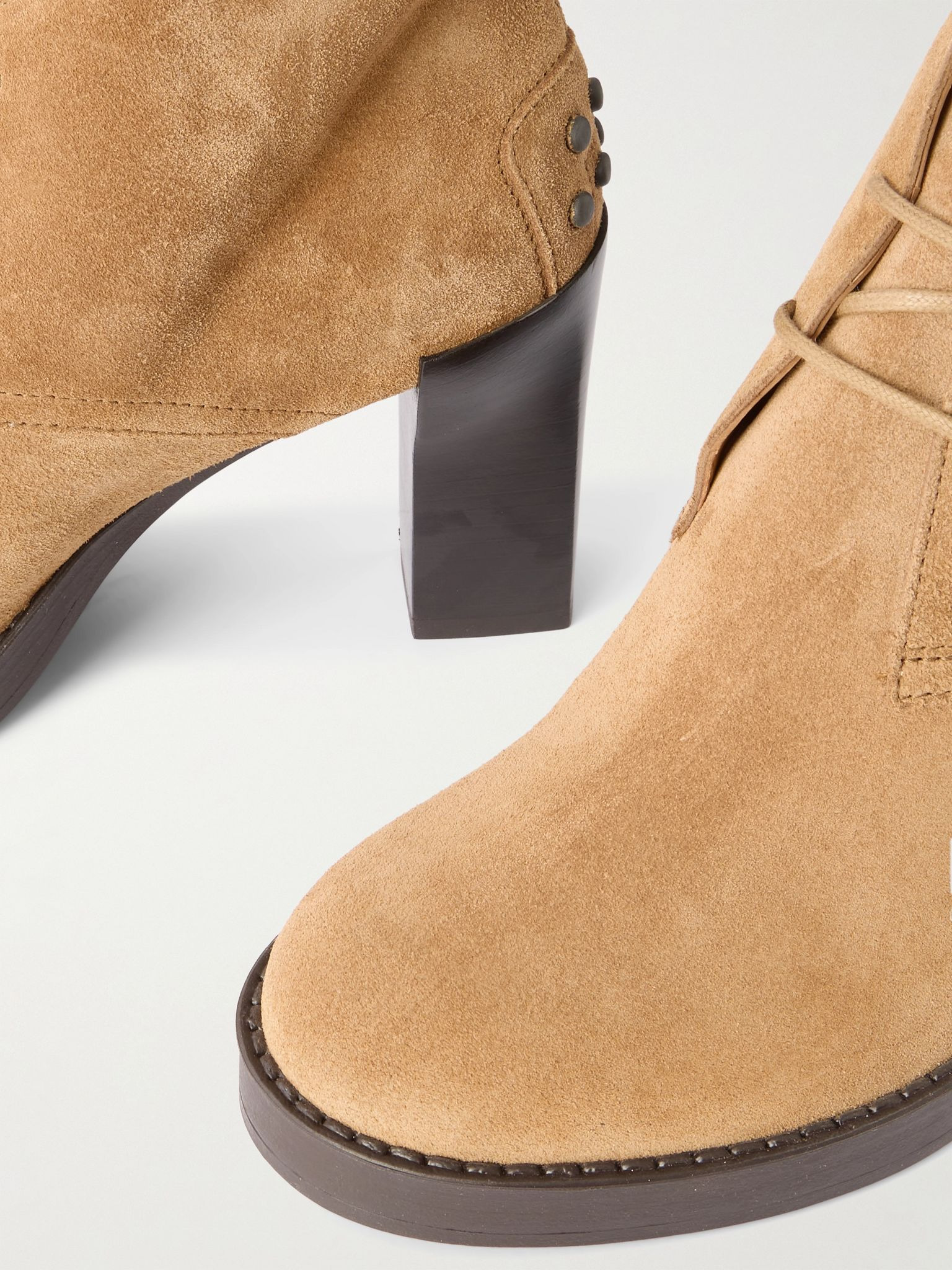 Gomma suede ankle boots Tan - 4