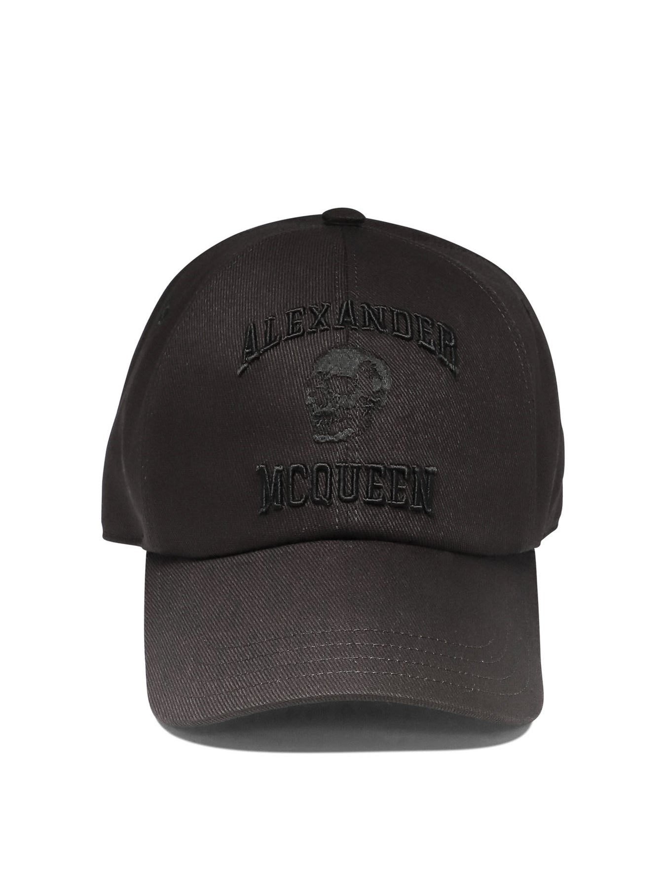 ハット alexander mcqueen 'Varsity Skull' cap Alexander Mcqueen Varsity Logo And Skull Baseball Cap