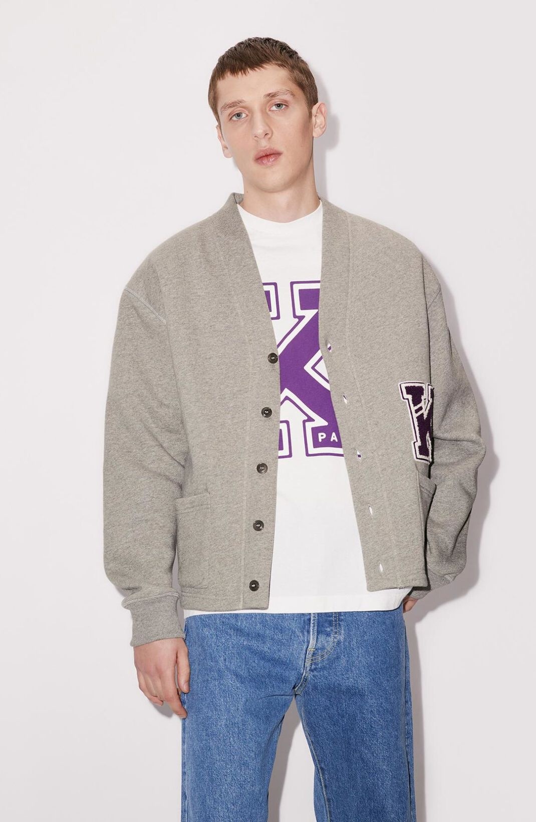'Varsity' cardigan - 7