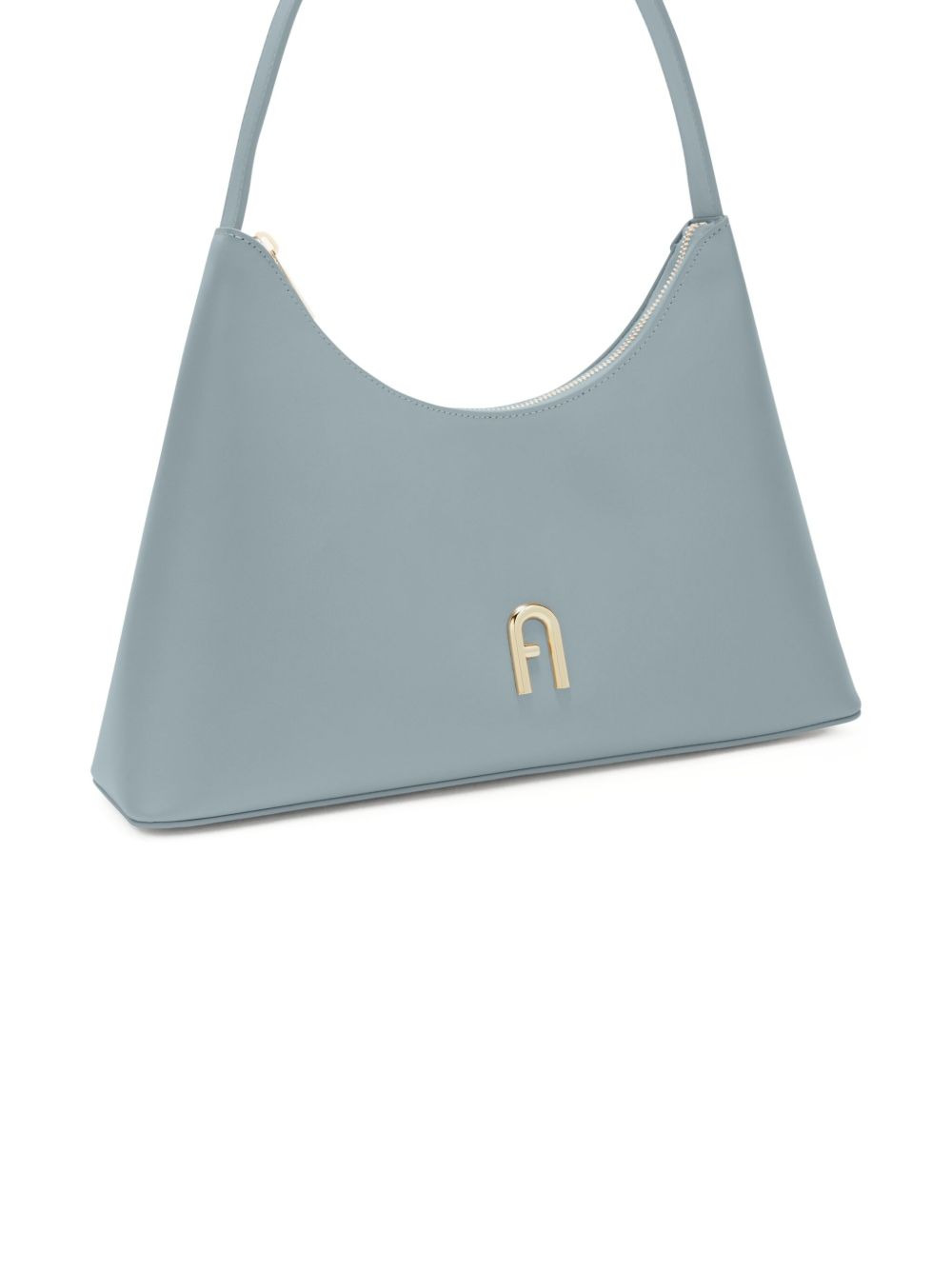 small Diamante curved-top leather shoulder bag - 3