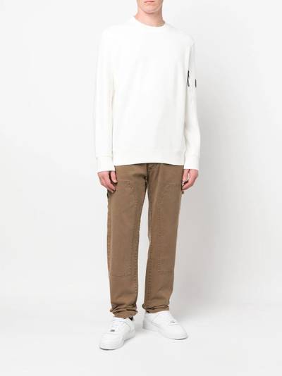 C.P. Company logo patch cotton sweatshirt outlook