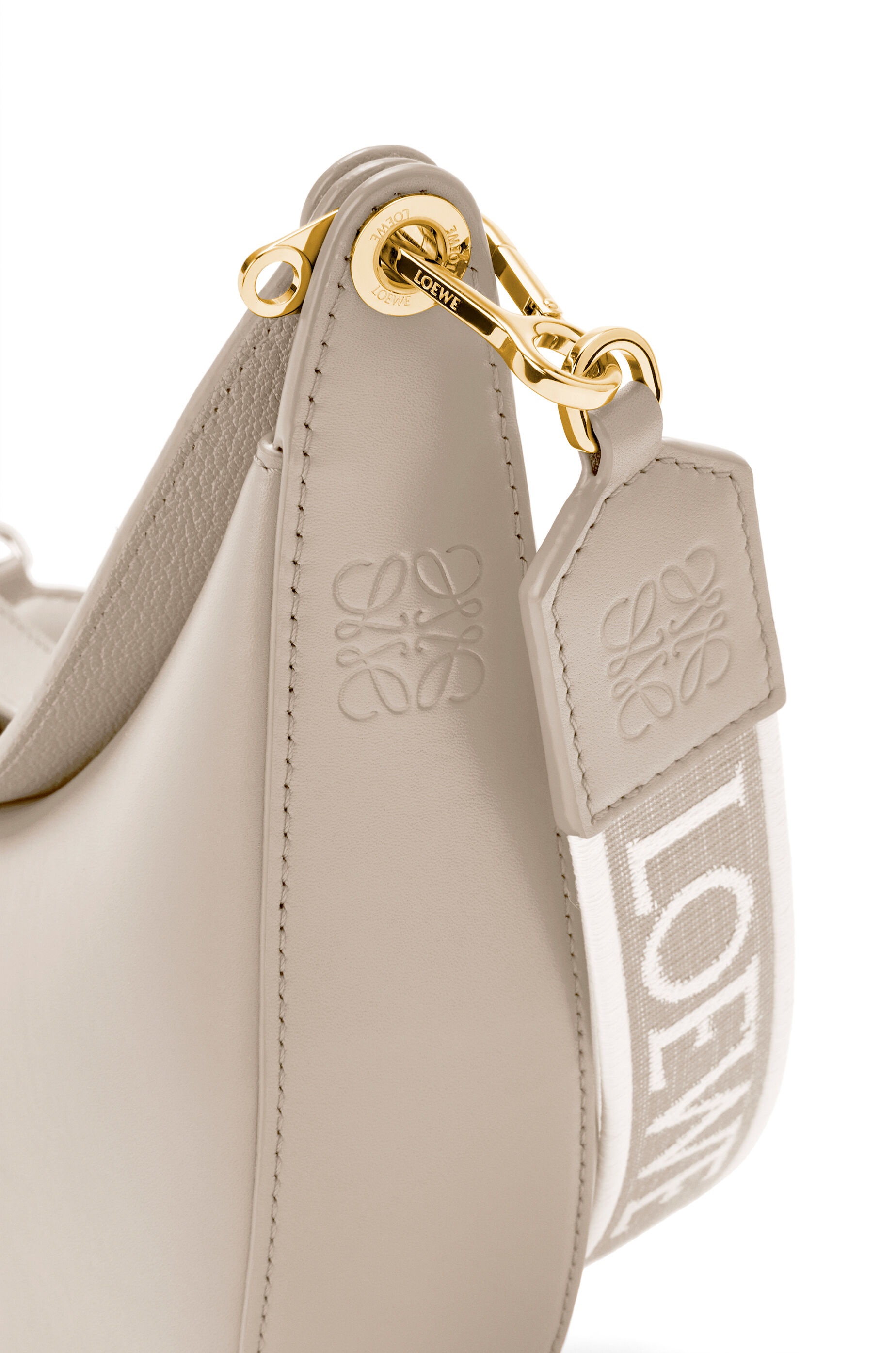 Small LOEWE Luna bag in satin calfskin and jacquard - 8