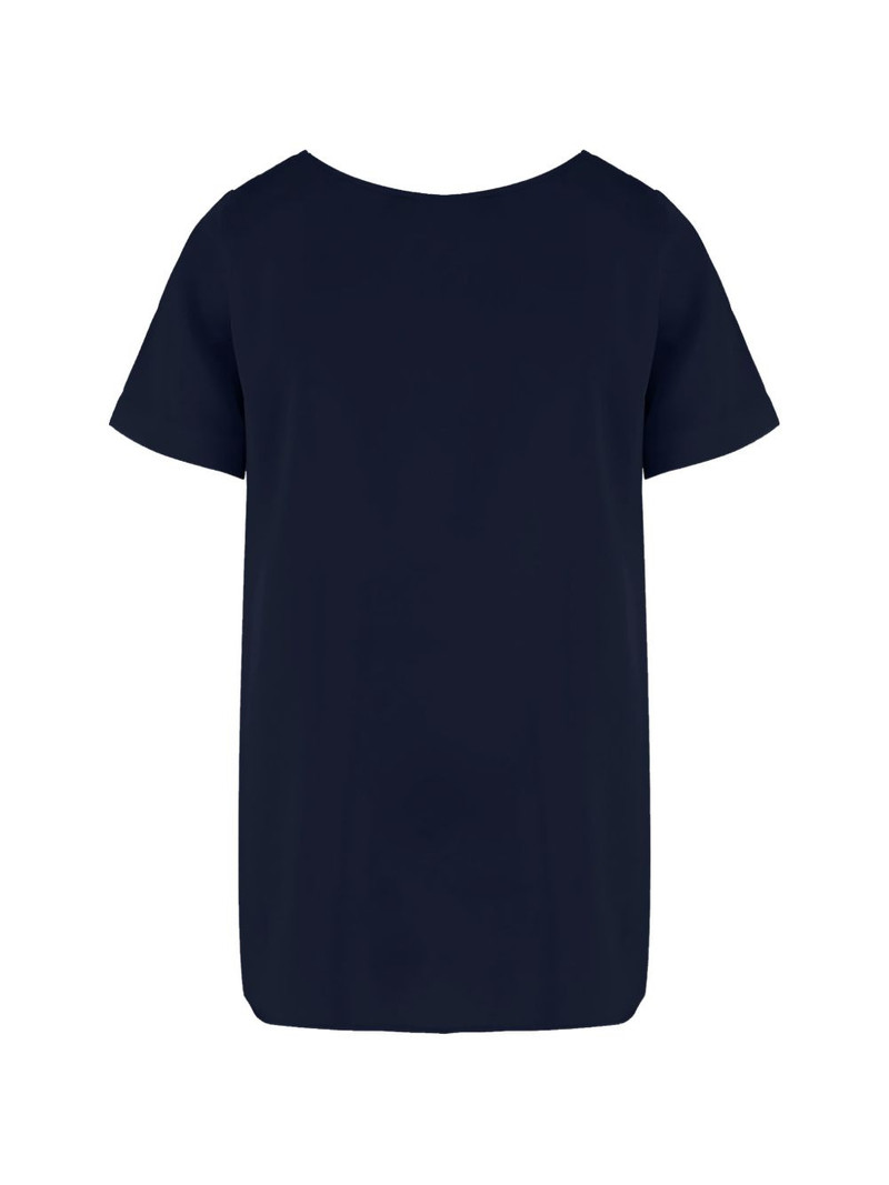 Allude short-sleeves curved-hem T-shirt outlook