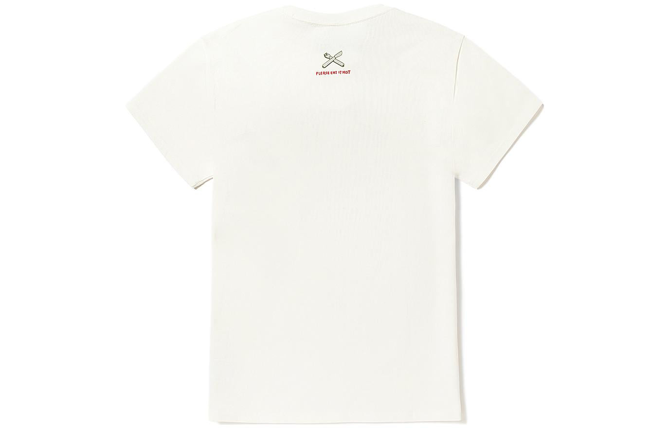 (WMNS) Vans X Otw Art Collection NUTTSH Wanton T-shirt 'Marshmallow' VN000EW5FS8 - 2
