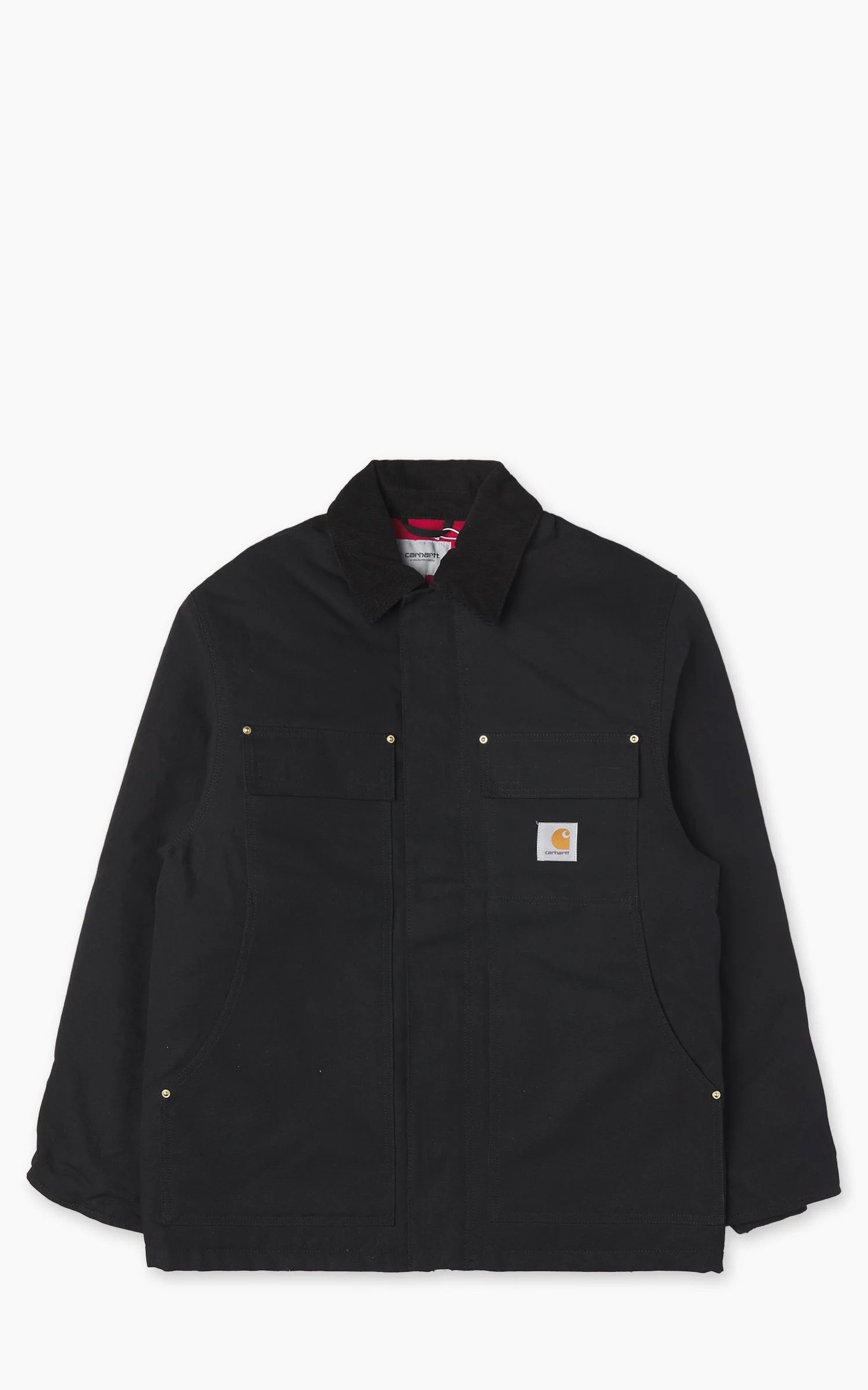 CARHARTT WIP OG ARCTIC COAT DEARBORN CANVAS RIGID BLACK/BLACK - 1