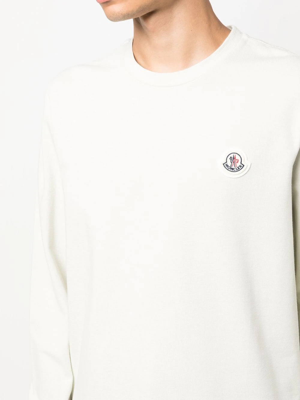 logo patch crew-neck jumper - 5