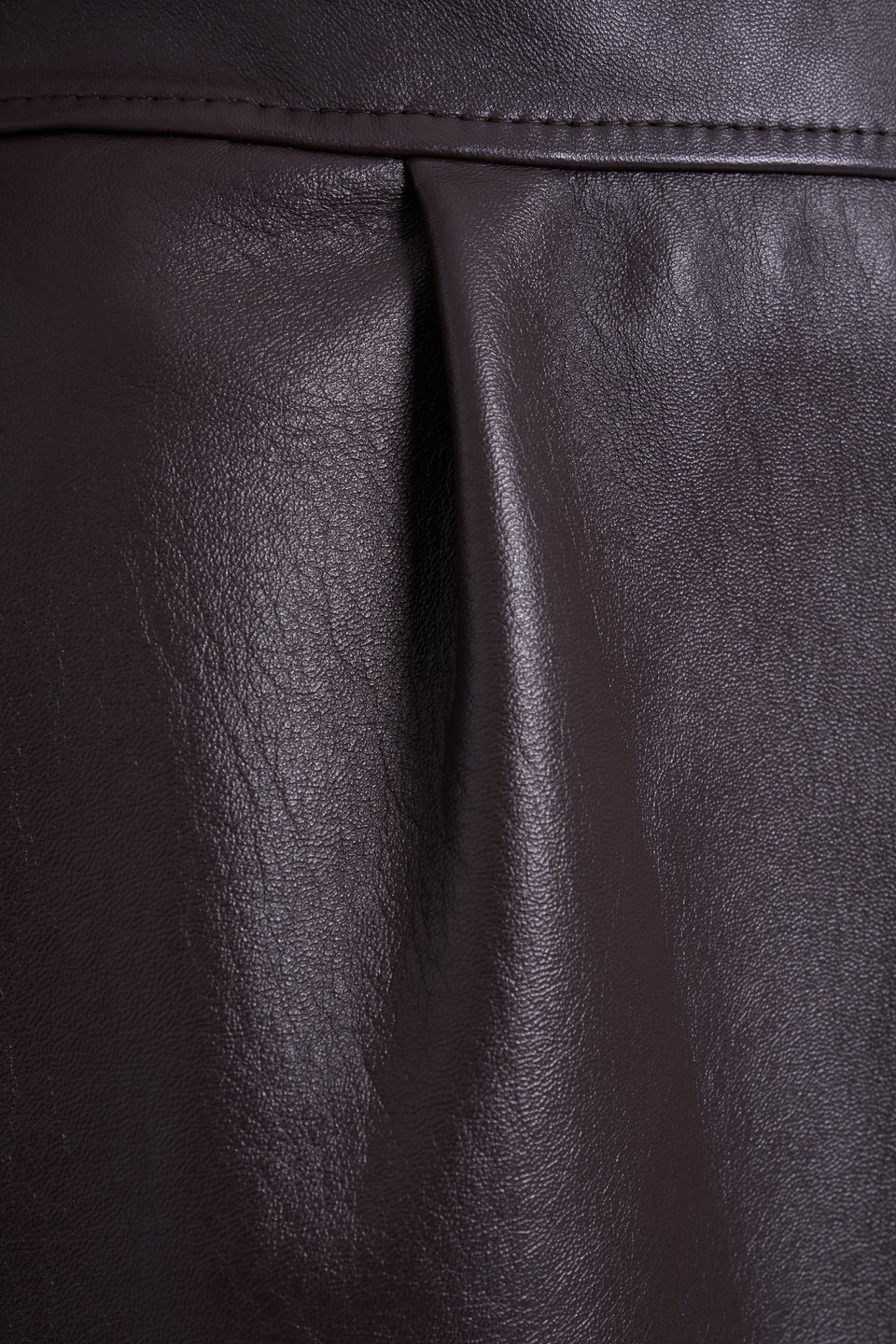 LEATHER MIDI SKIRT - 3