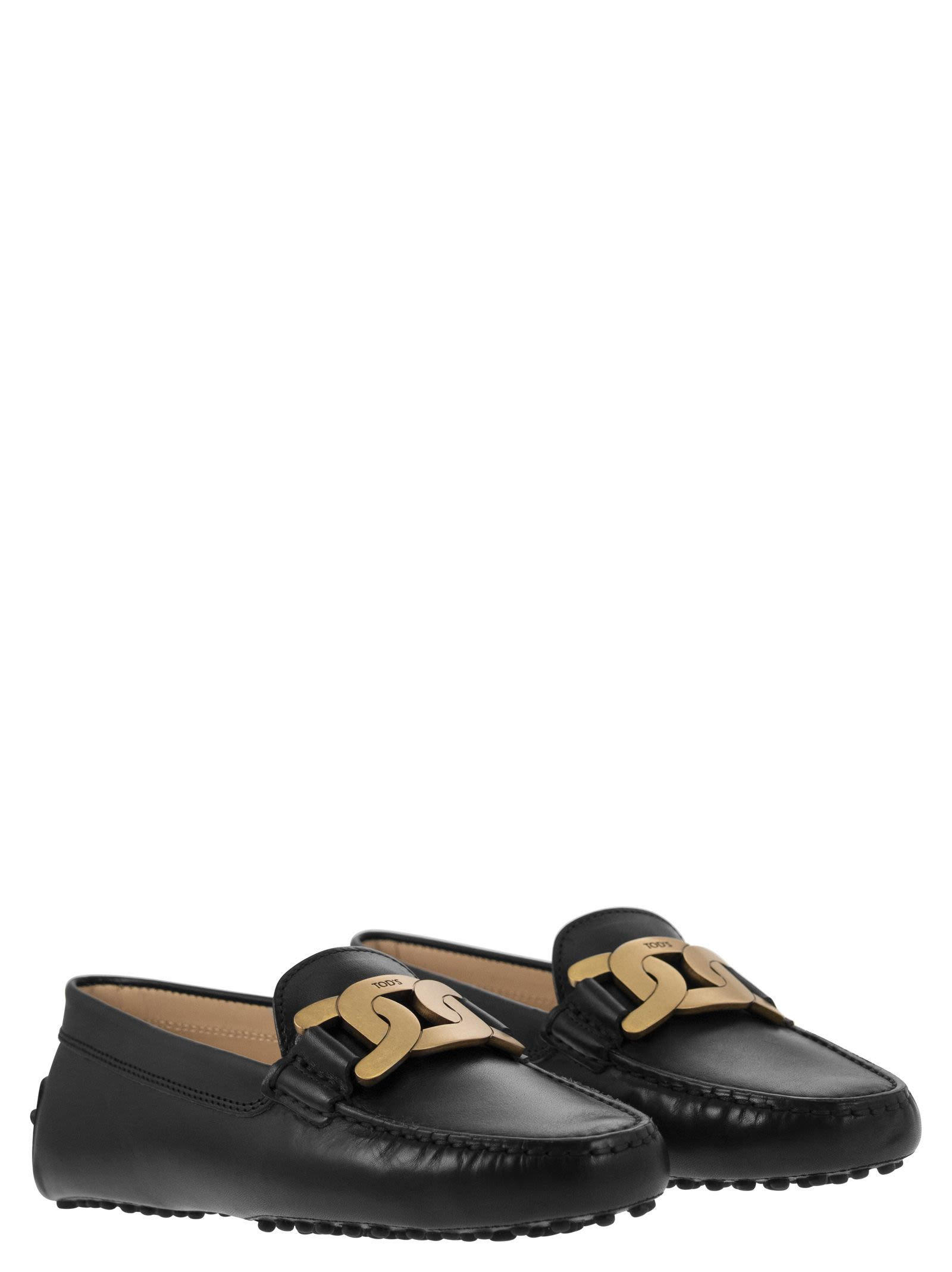 Tod's Women Moccasin With Metal Chain - 4