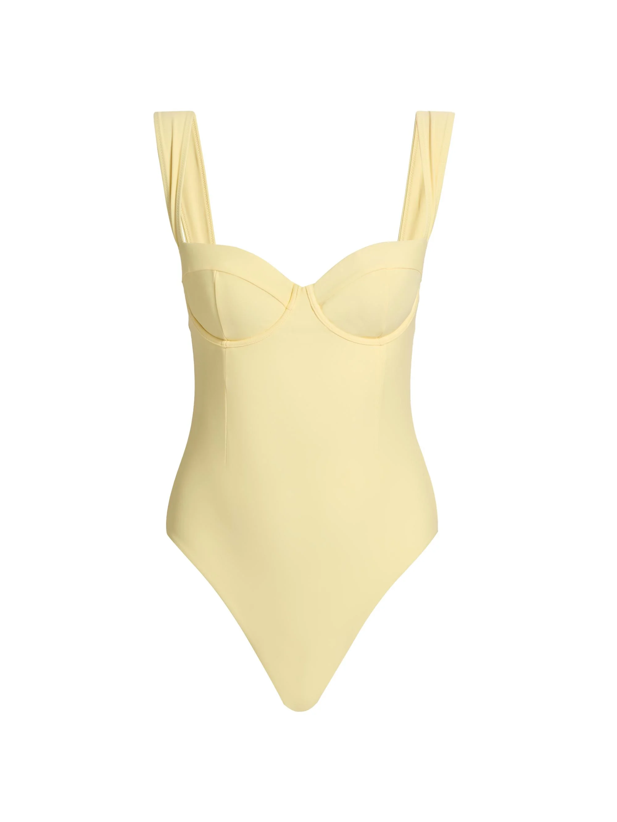 Women's Kyle Bustier One-Piece Swimsuit - Buttercream - 1