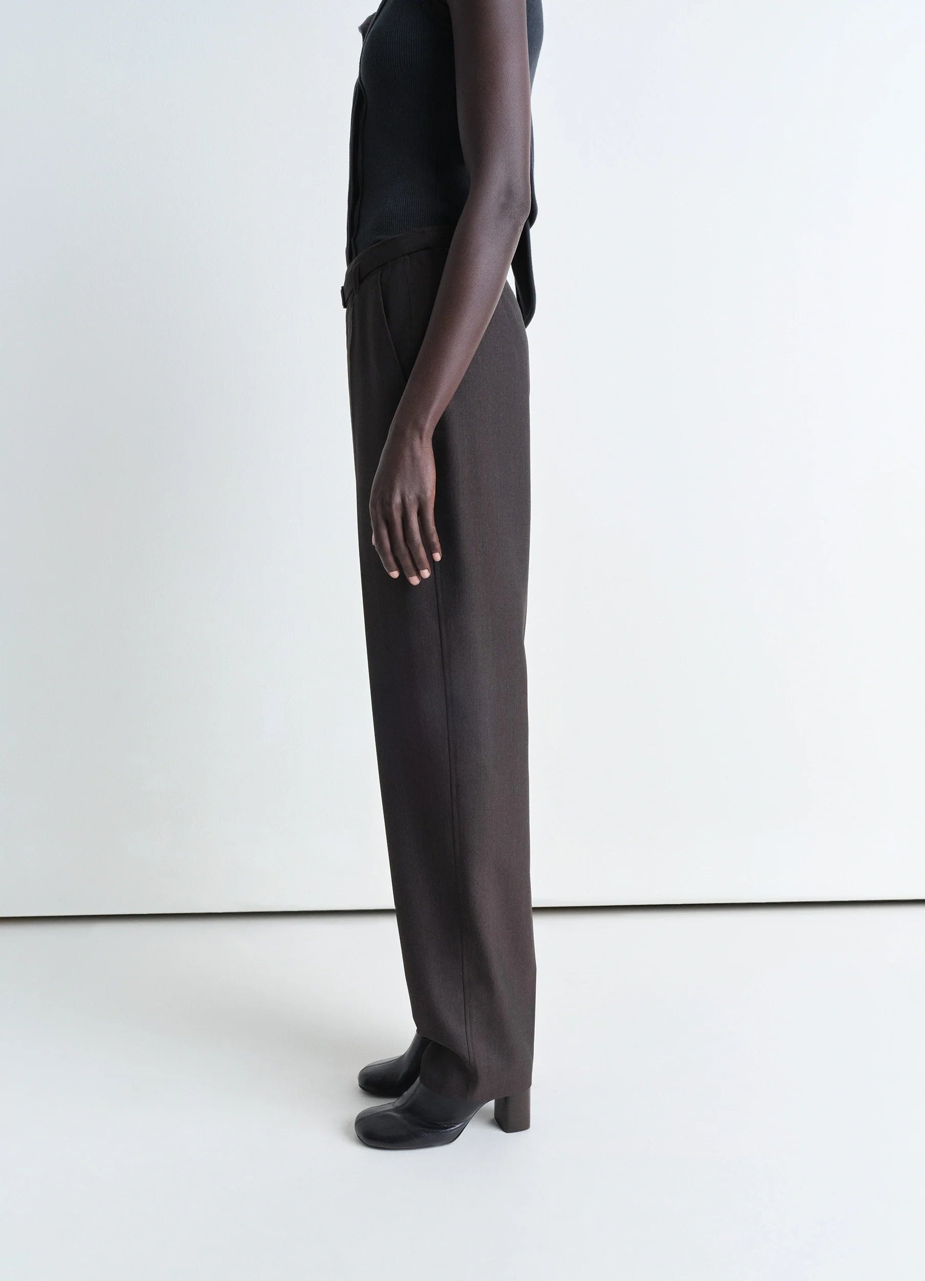 BELTED TAILORED PANTS - 3
