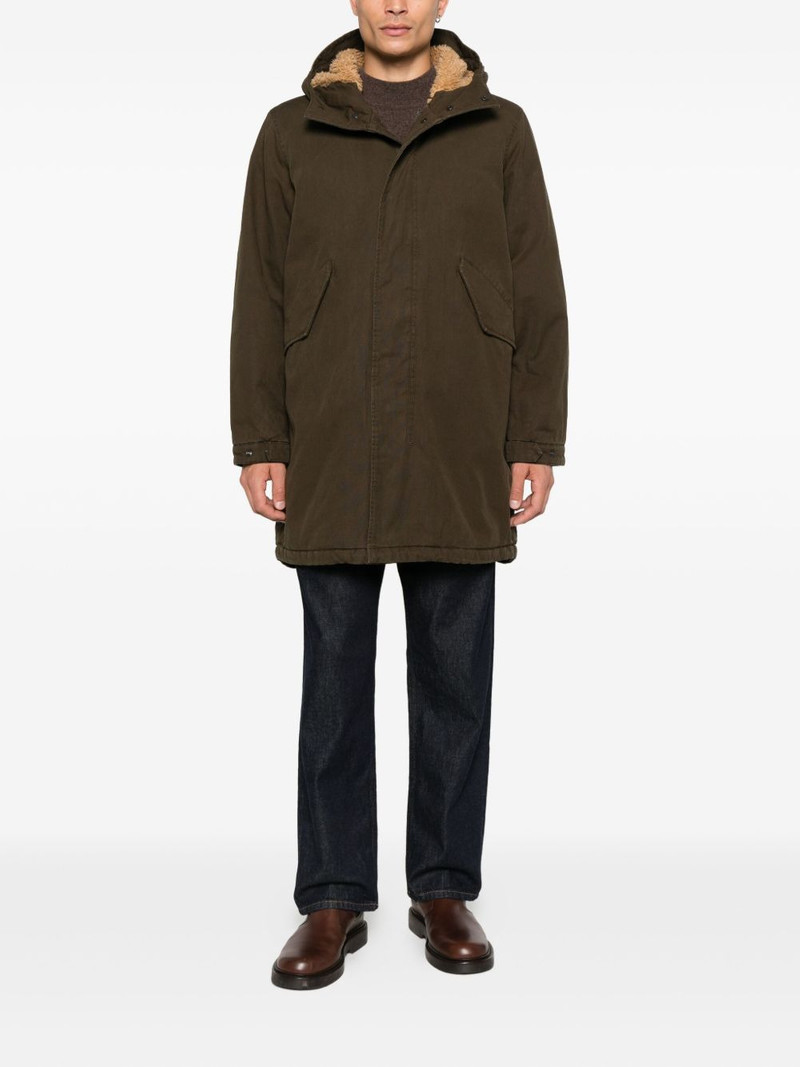 Aspesi shearling-trim hooded jacket outlook