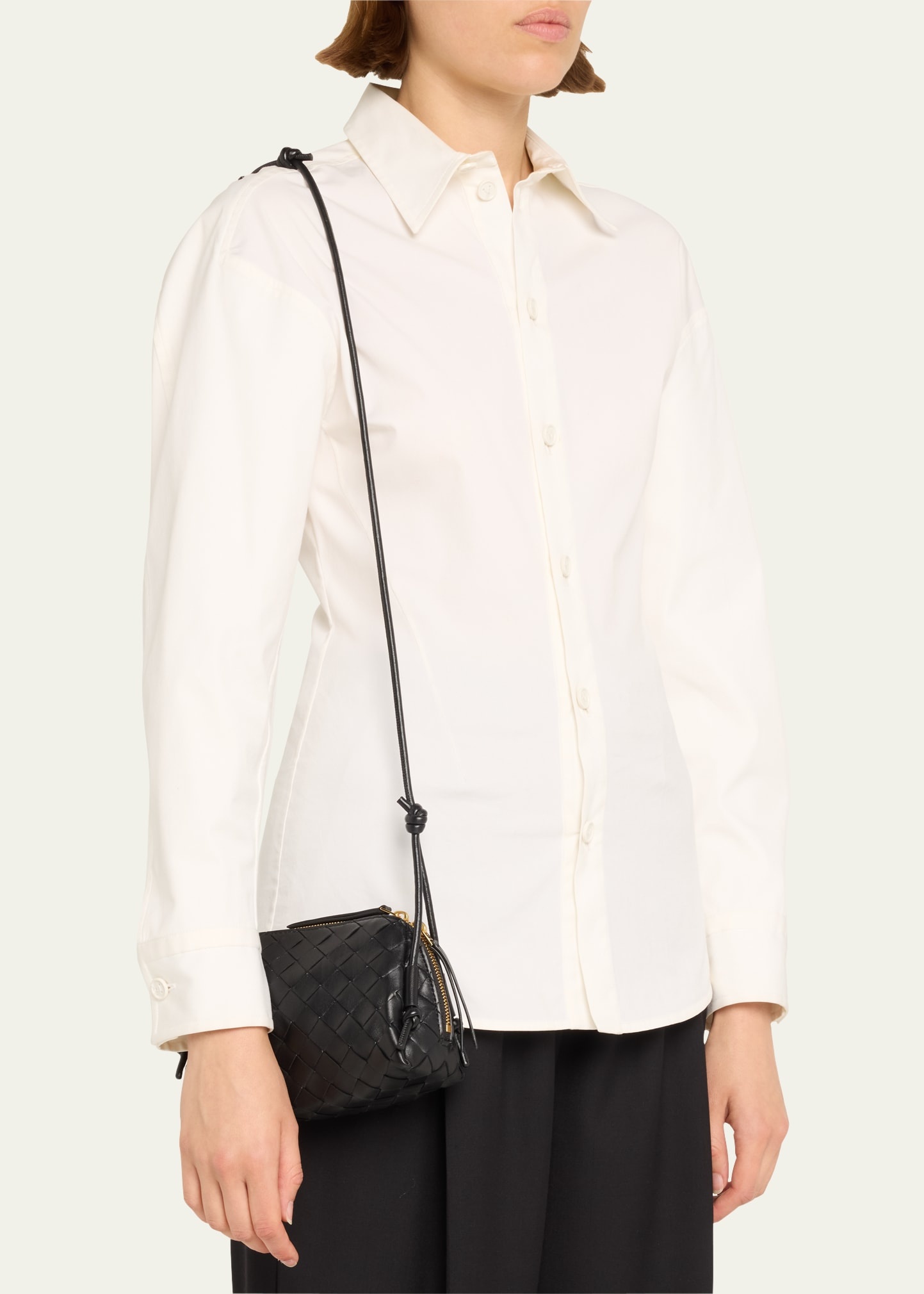 Zip Leather Pouch Shoulder Bag - 2