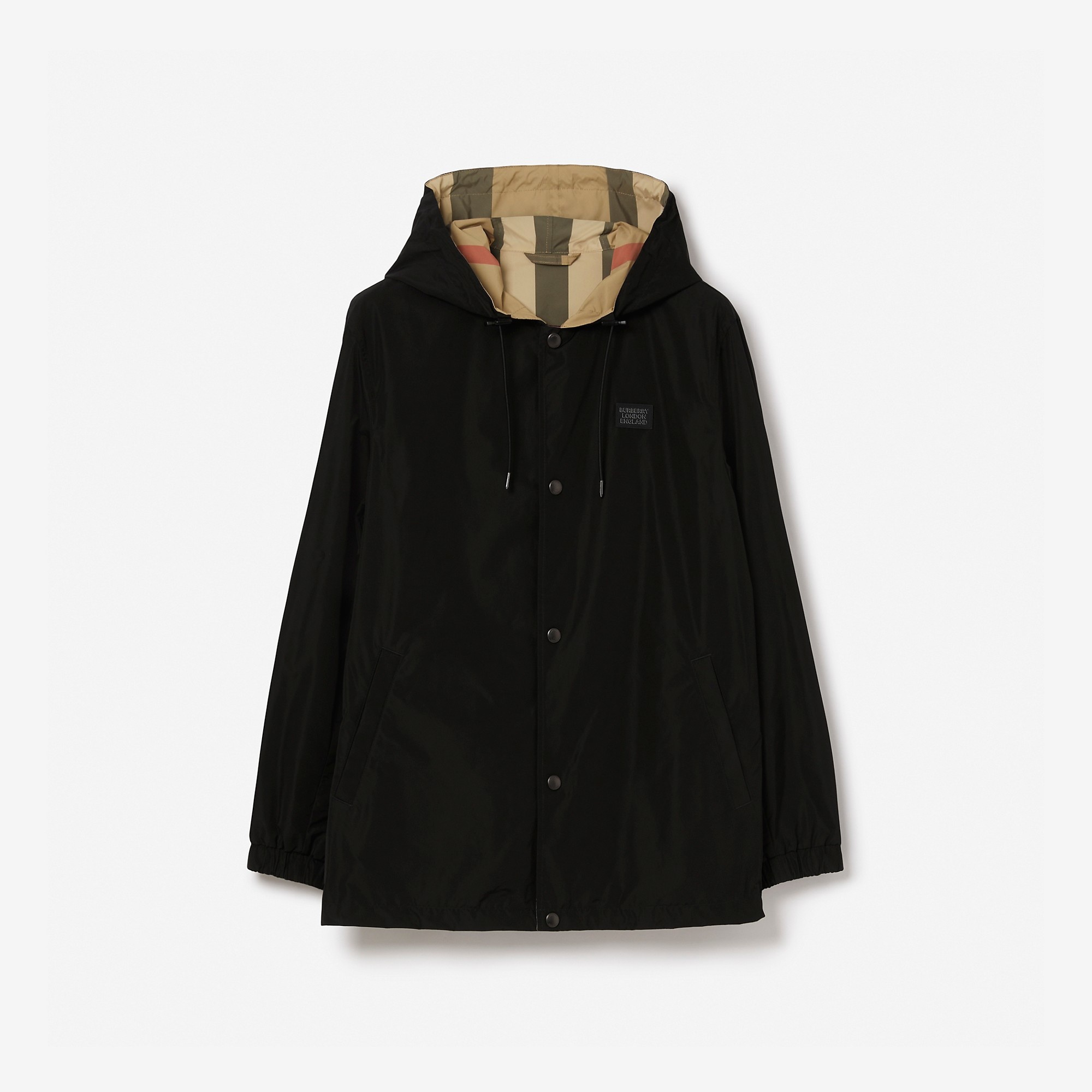 Reversible Check Hooded Jacket - 1
