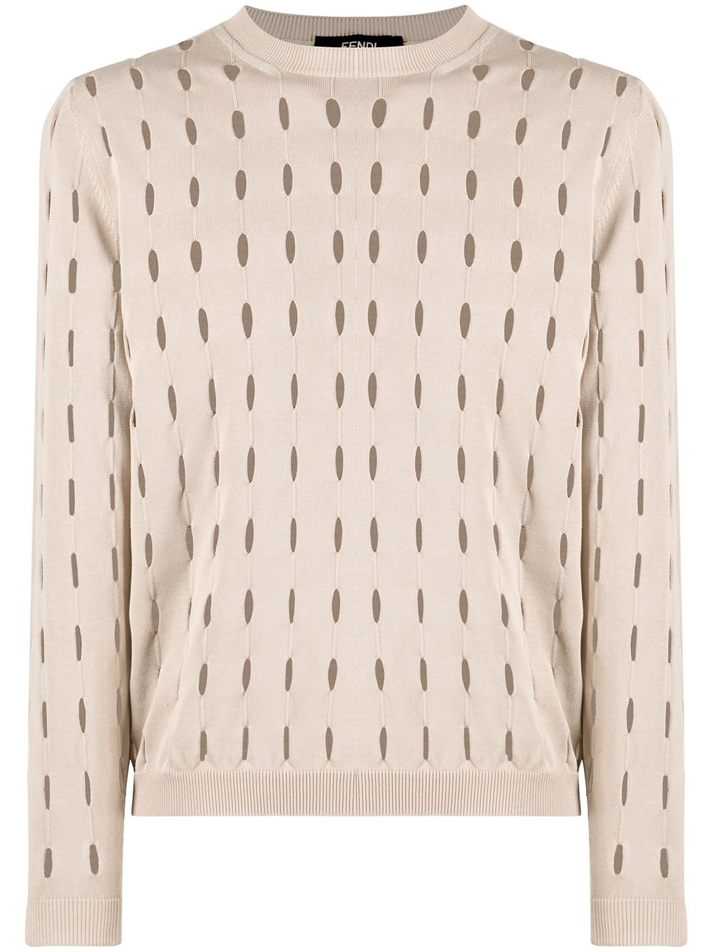 openwork knit jumper - 1