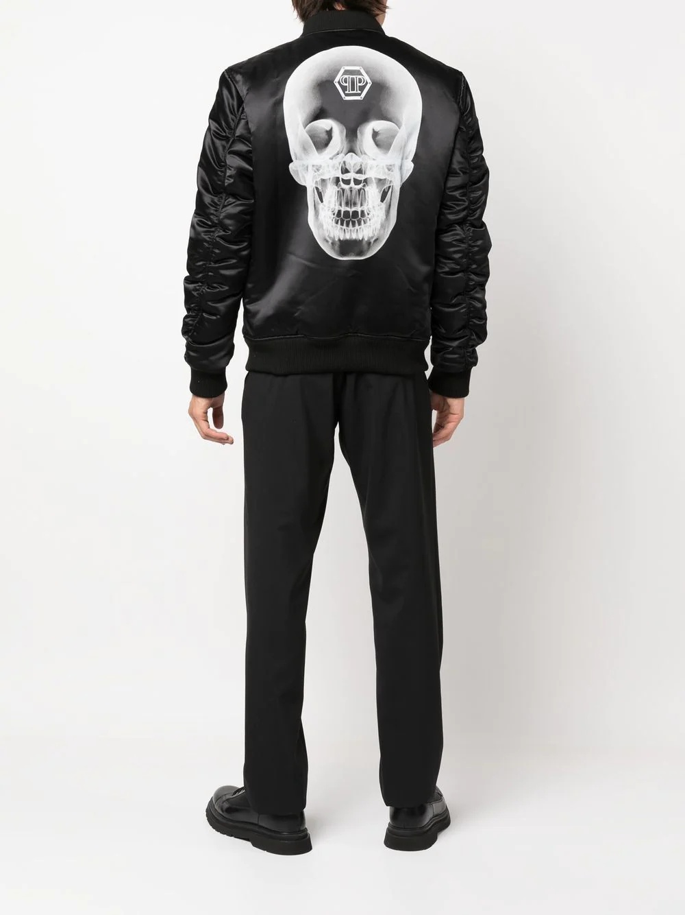 skull-print bomber jacket - 2