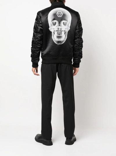 PHILIPP PLEIN skull-print bomber jacket outlook