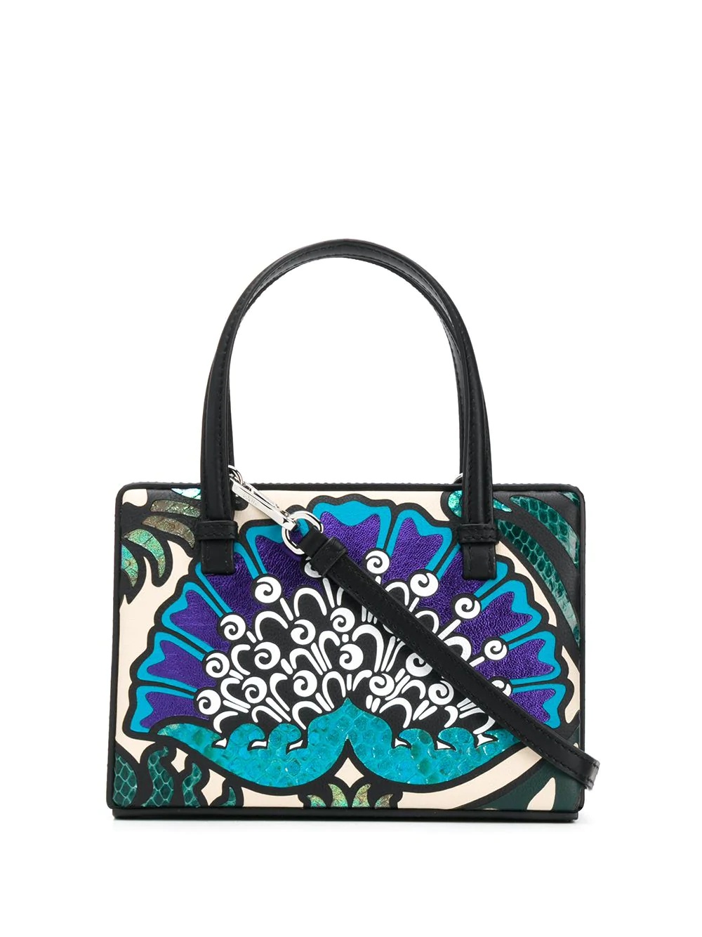 patterned mini tote - 1