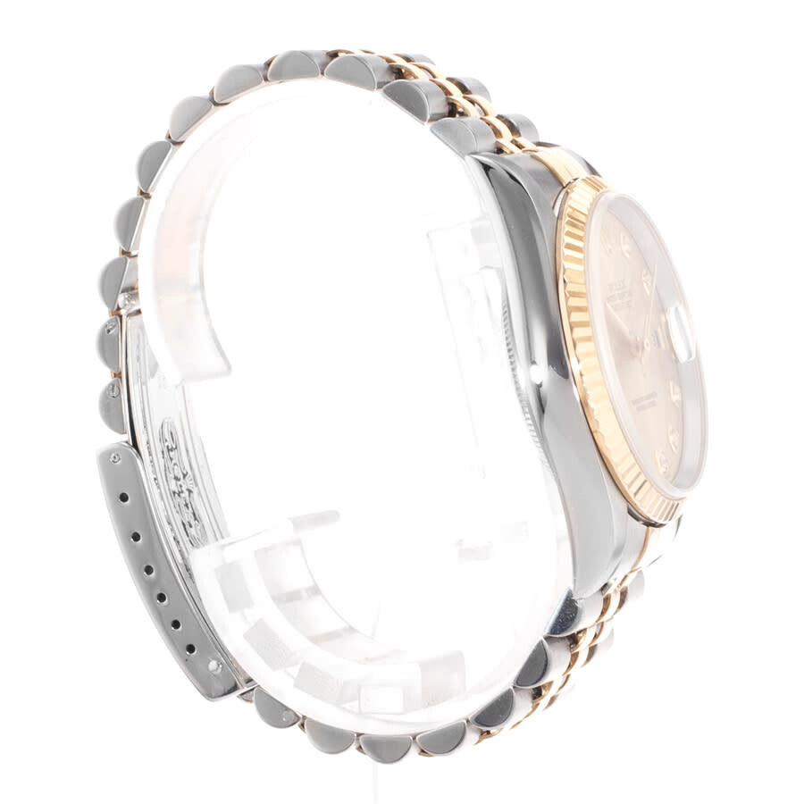 Pre-owned Rolex Datejust 36 Automatic Chronometer Diamond Champagne Dial Men's Watch 16233 CDJ - 6