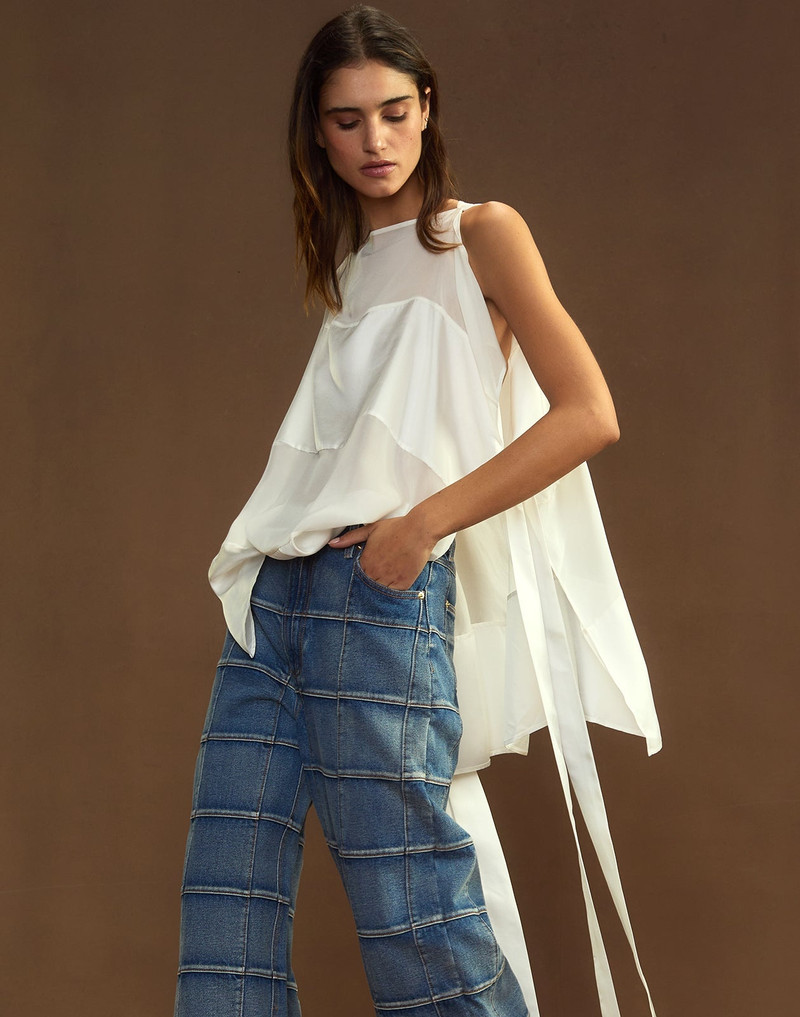 CYNTHIA ROWLEY Windswept Silk Blouse outlook