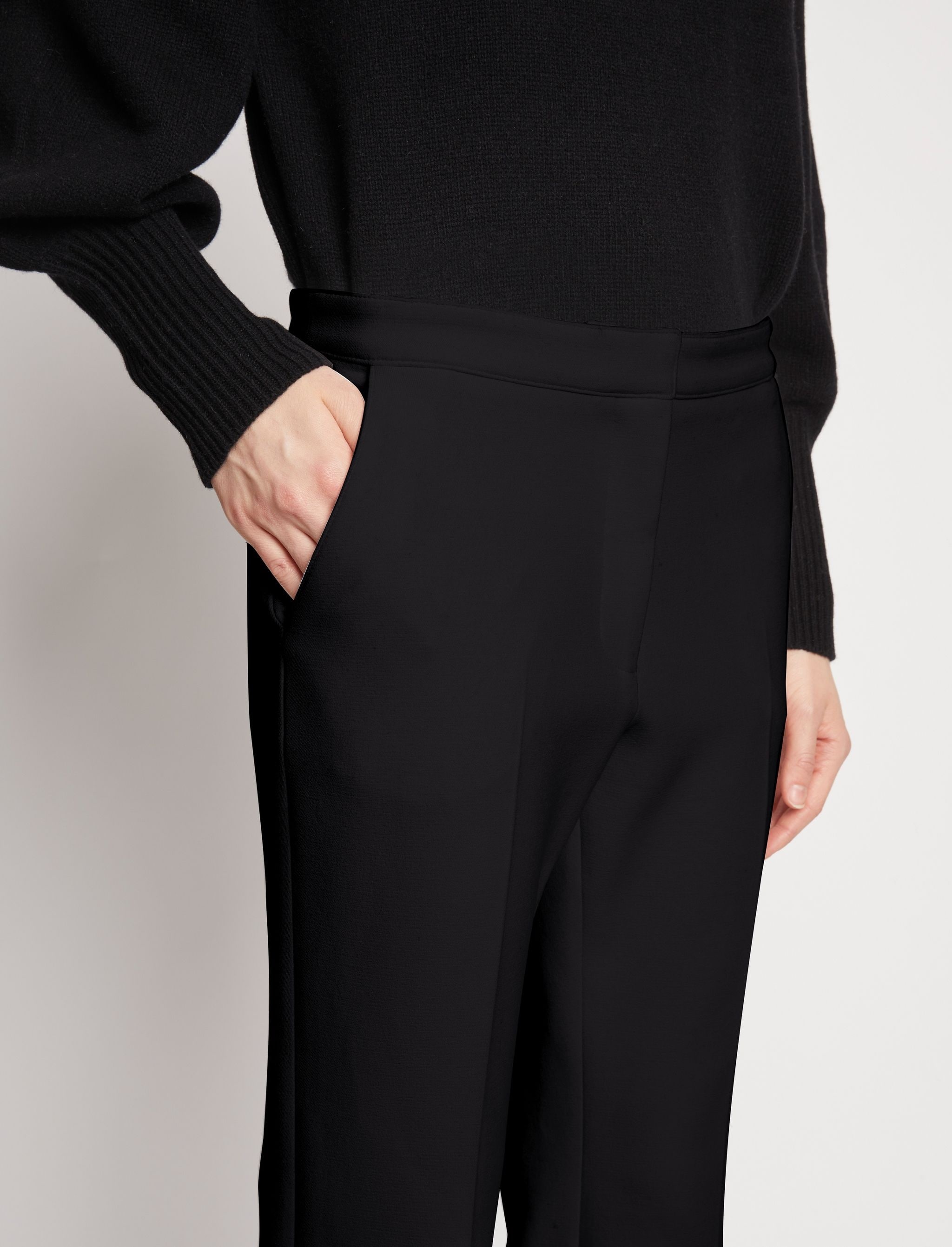 Bi-Stretch Crepe Pants - 1