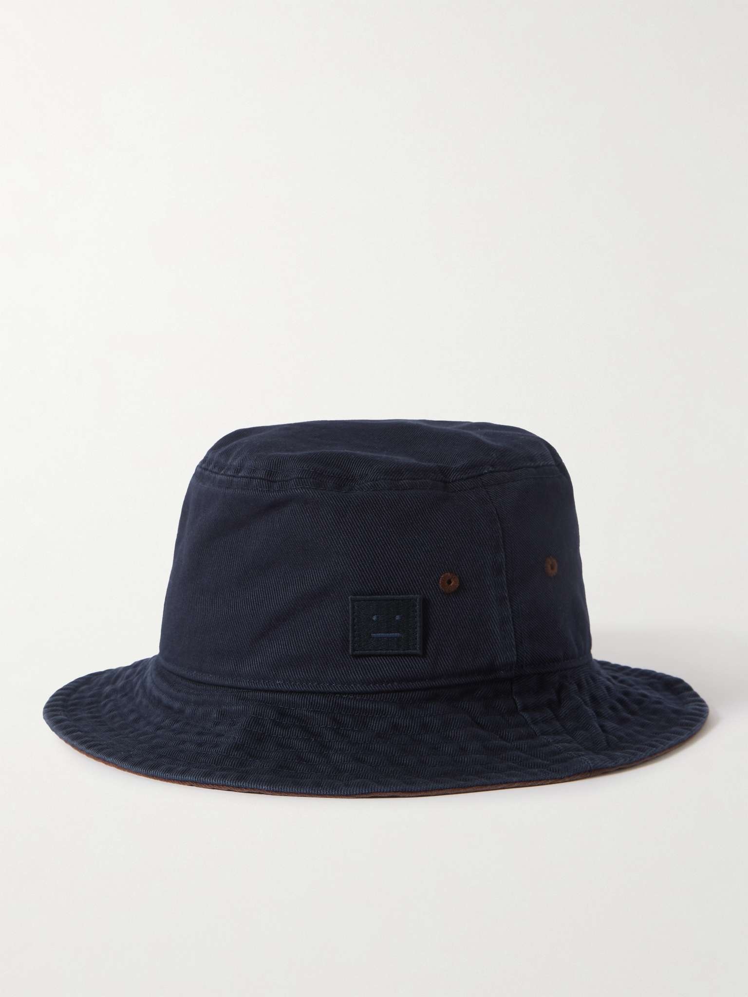 Logo-Appliquéd Cotton-Twill Bucket Hat - 1