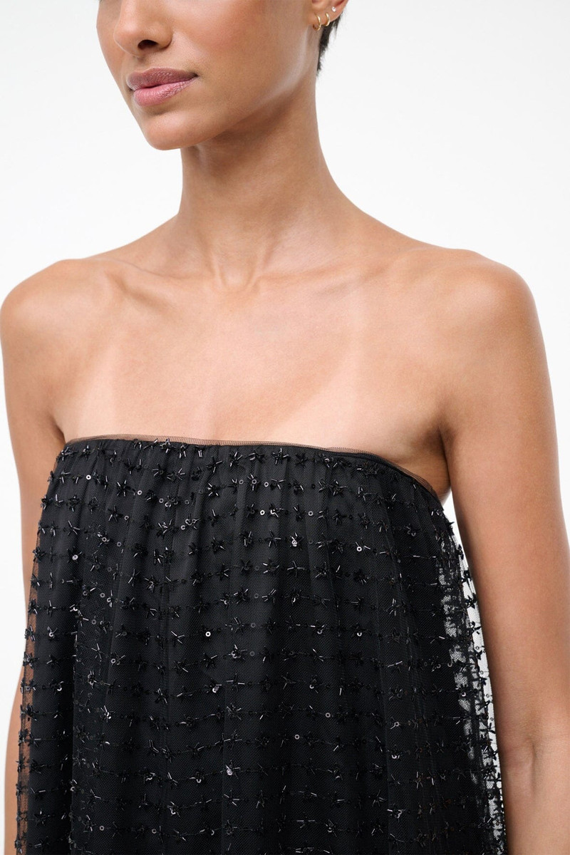 STAUD VIVIENNE DRESS STARDUST ONYX 5