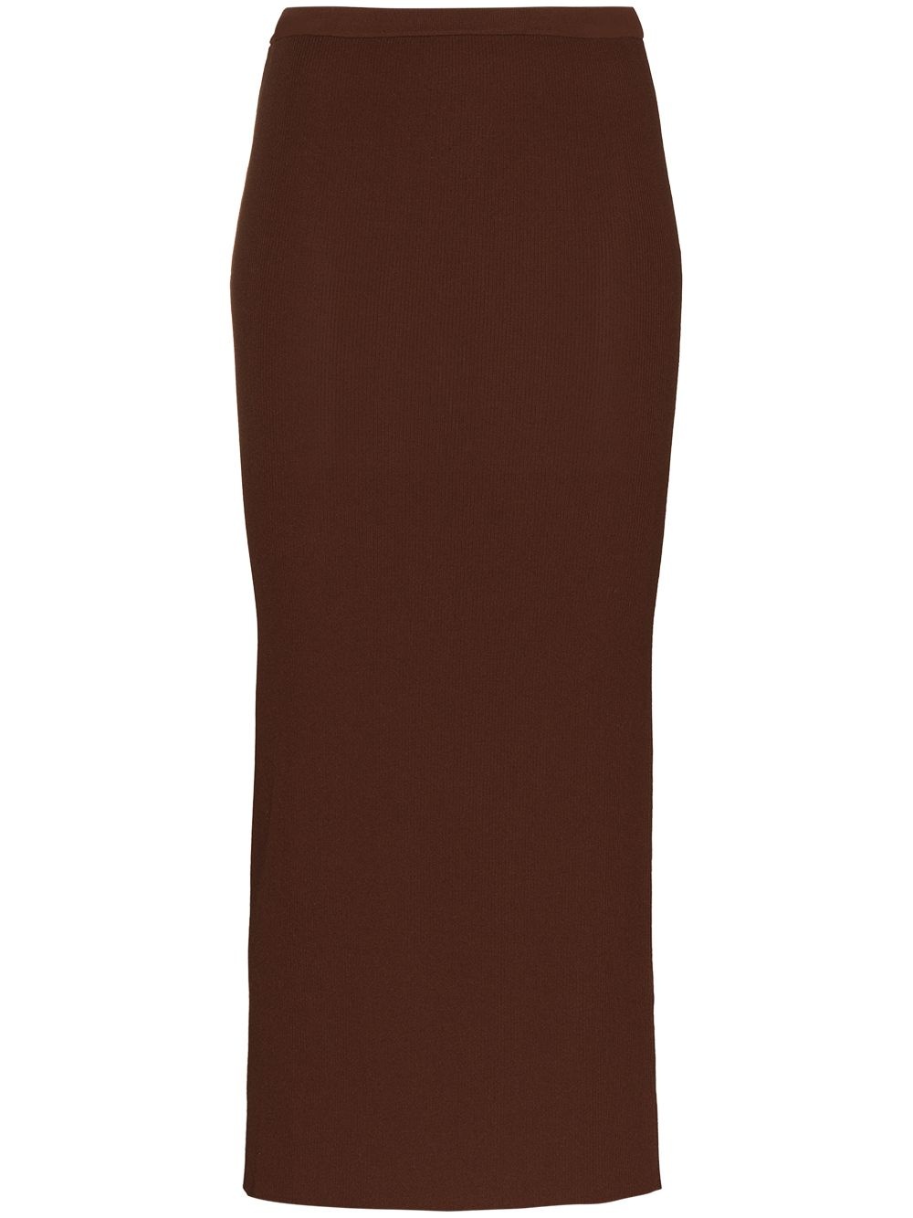 x Browns 50 Espera ribbed-knit midi skirt - 1