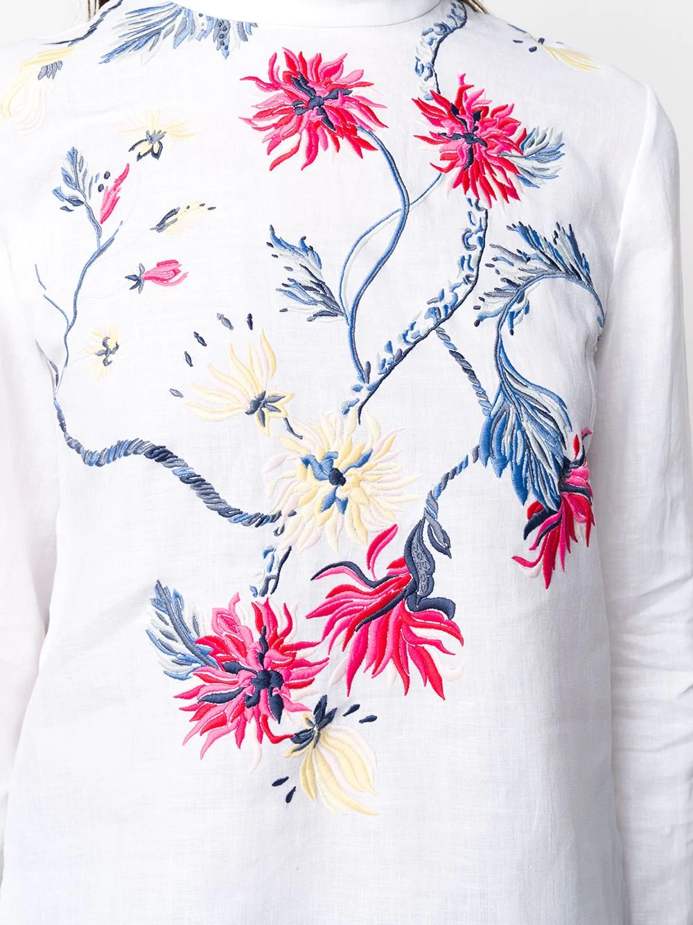 floral embroidered blouse - 5