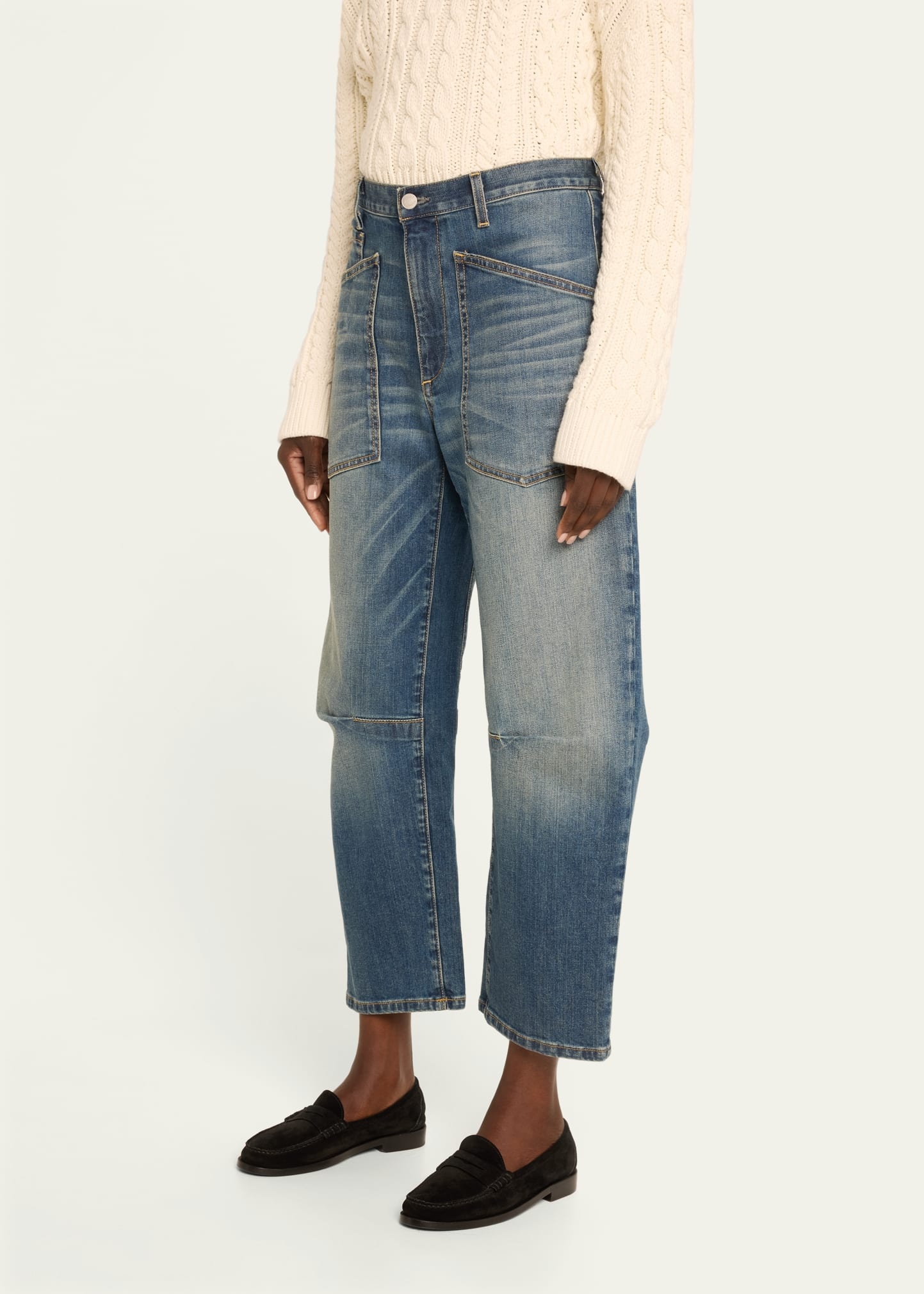 Shon Cropped Jeans - 4