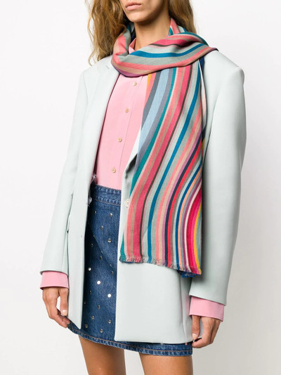 Paul Smith color-block wave scarf outlook