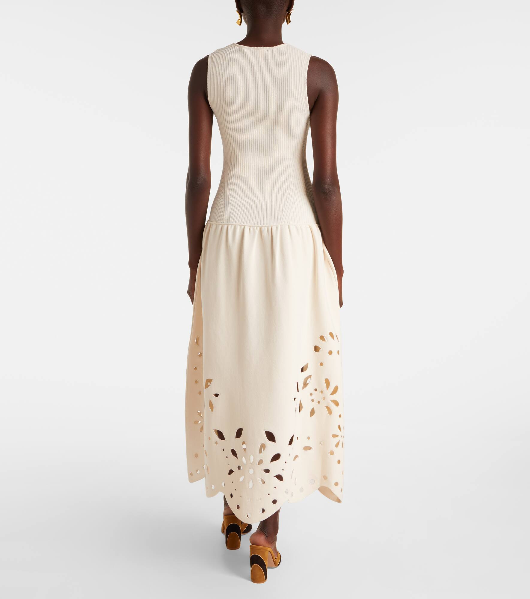 Rosaline broderie anglaise midi dress - 3