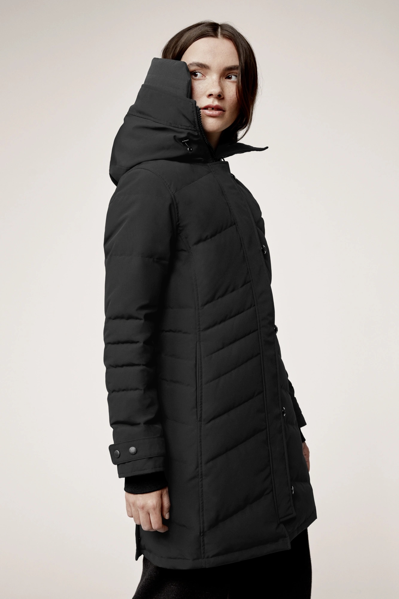 LORETTE PARKA WITH HOOD TRIM - 2