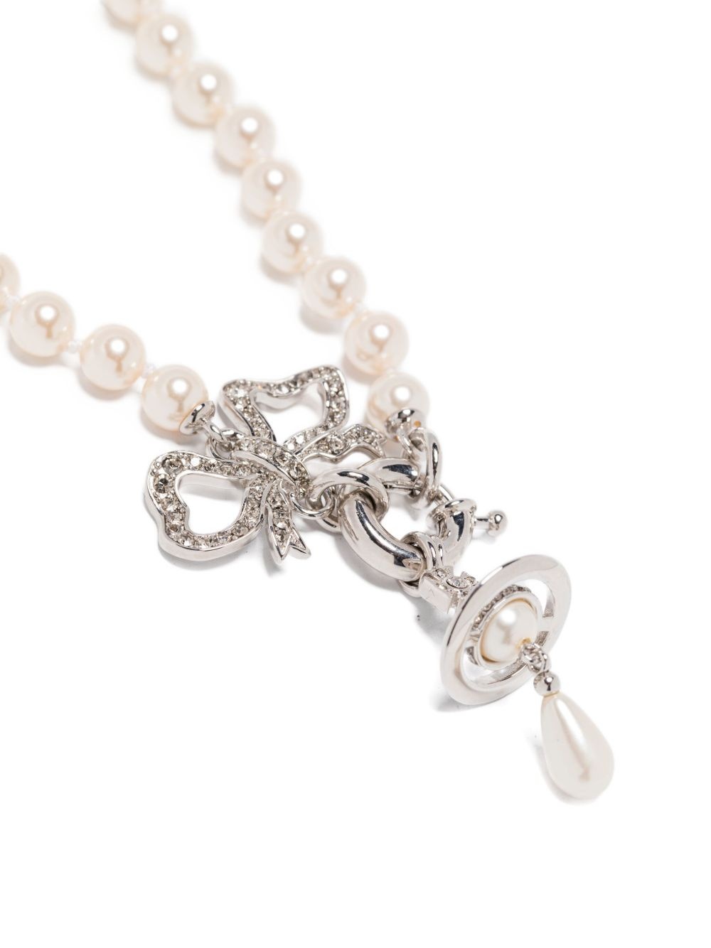 Vivienne Westwood Rigoberta bow-detail necklace | REVERSIBLE