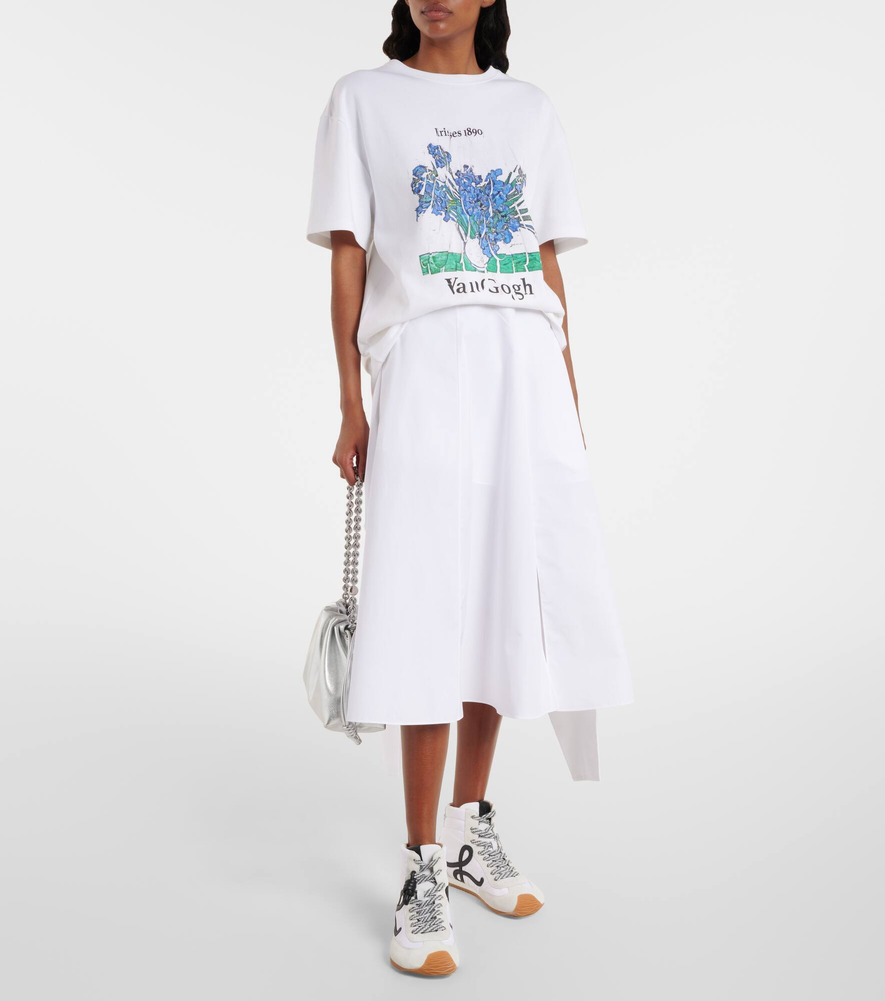 Cotton midi skirt - 2