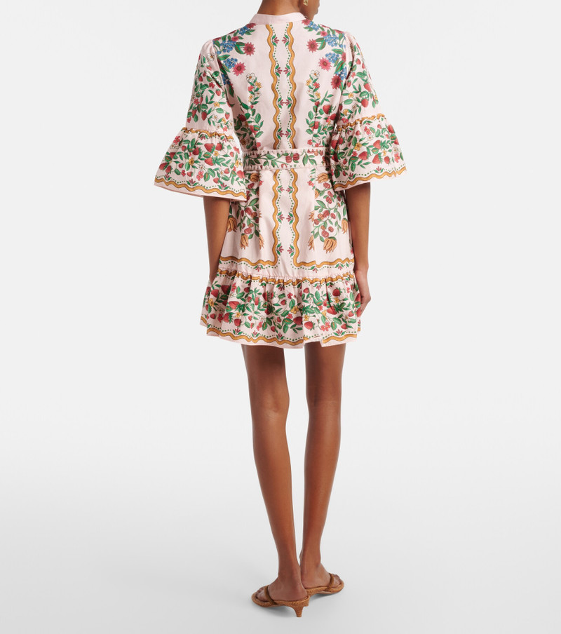 Fruit Beauty Scarf floral cotton minidress 3