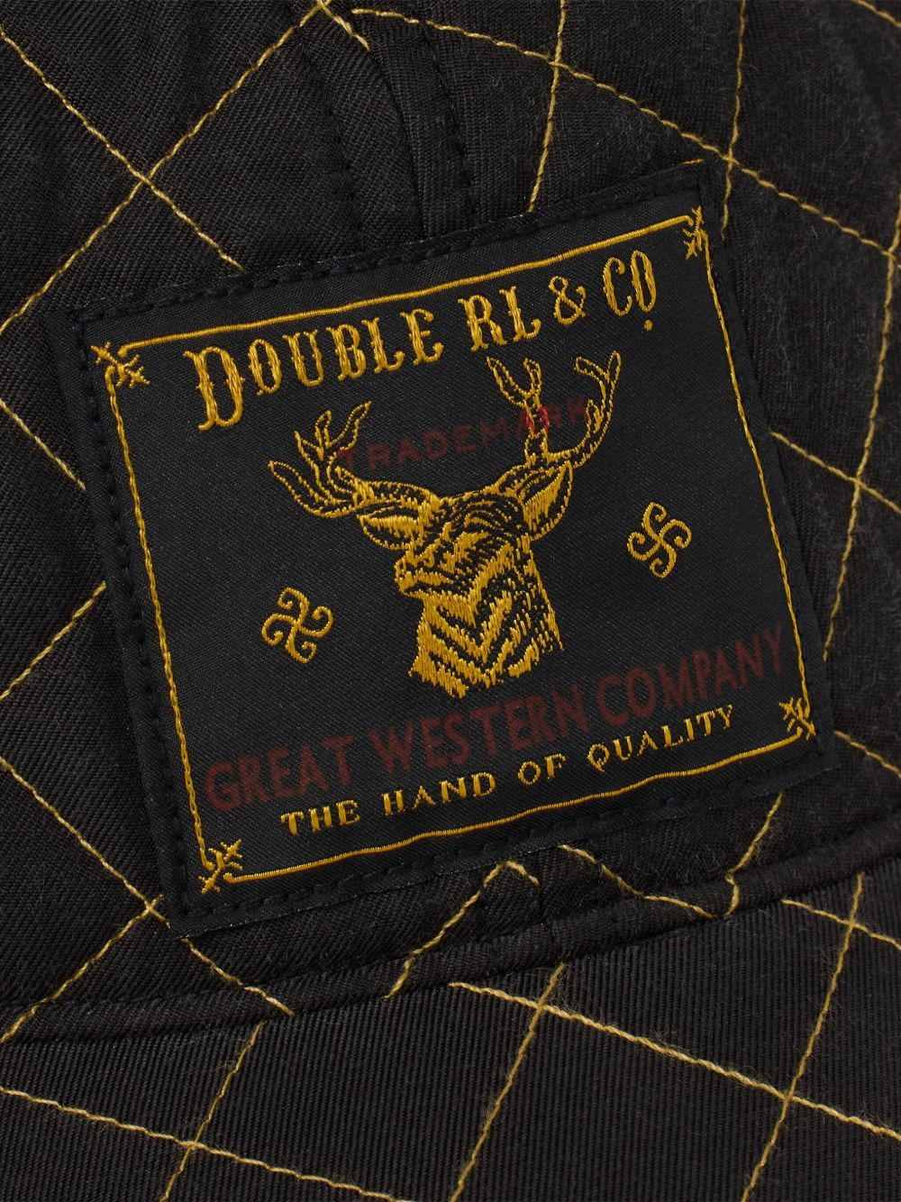quilted deer-patch ball cap - 3