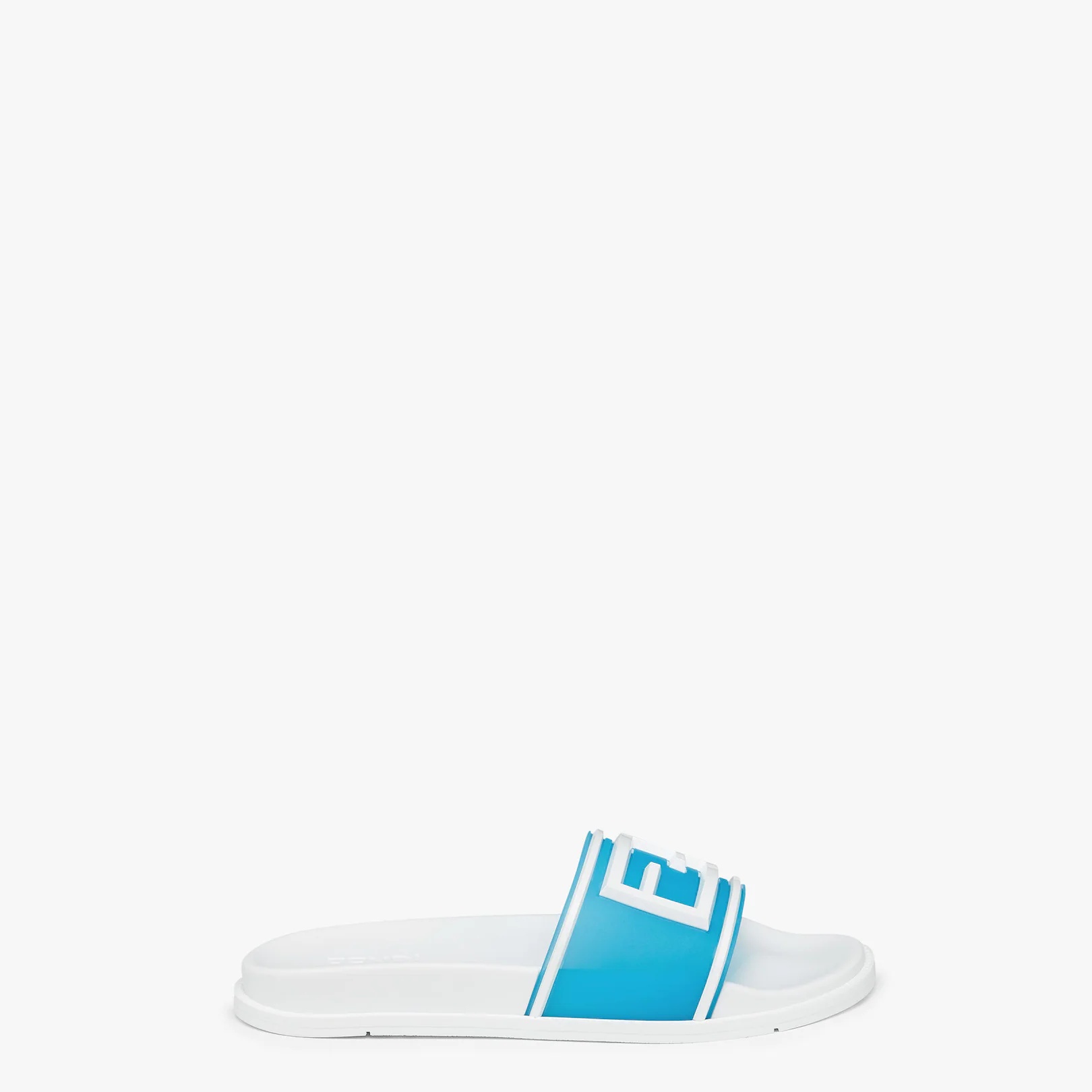 Light blue rubber slides - 1