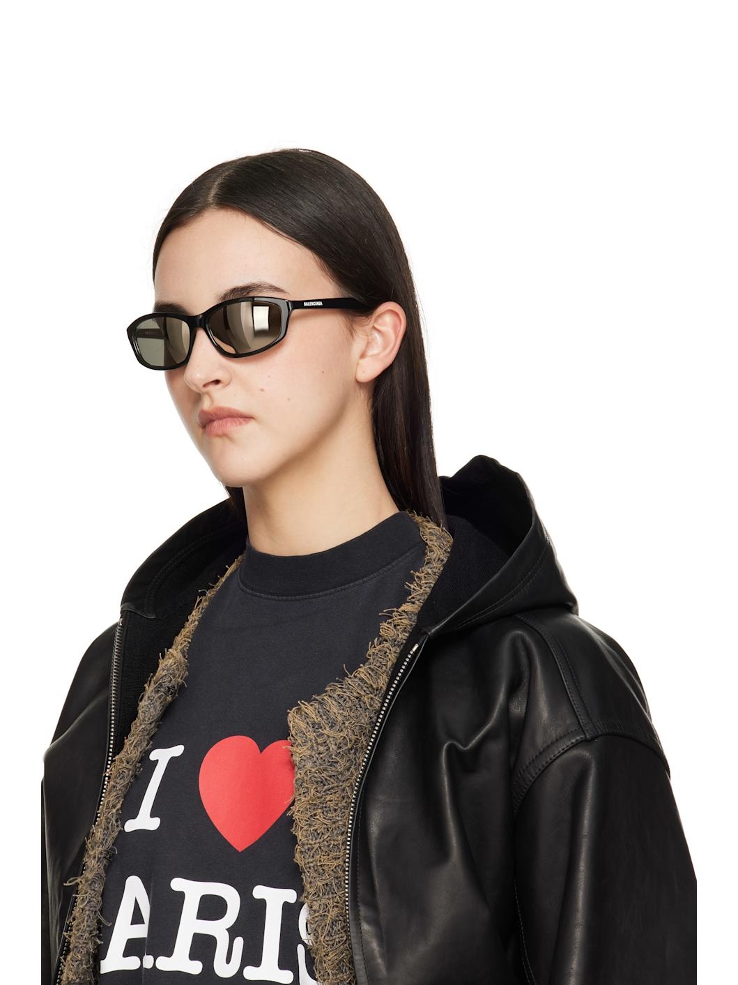 Black Neo Oval 2.0 Sunglasses - 4
