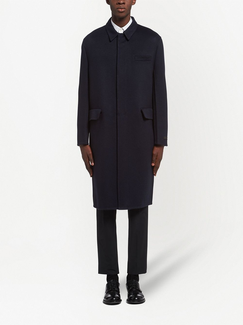 Prada multiple-pocket design coat outlook