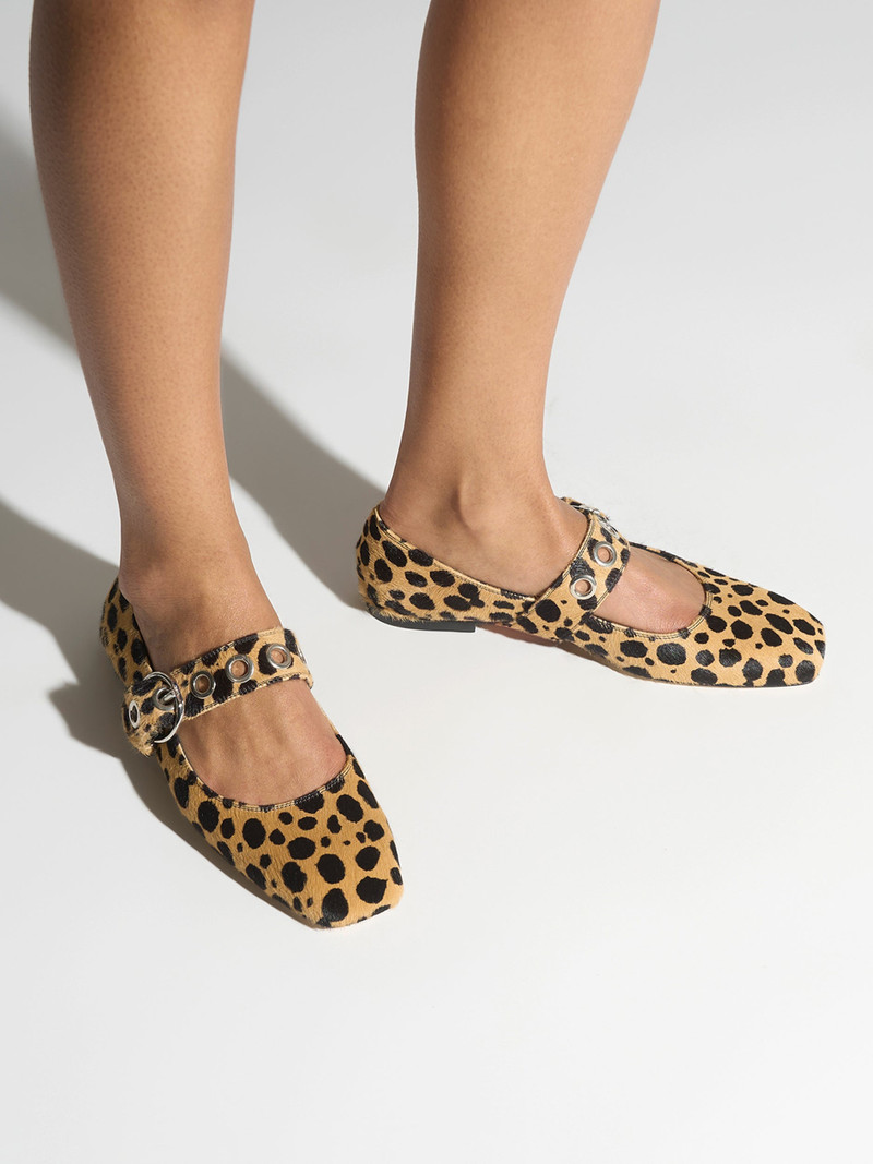 Aeyde Uma Leopard Mary-Janes outlook