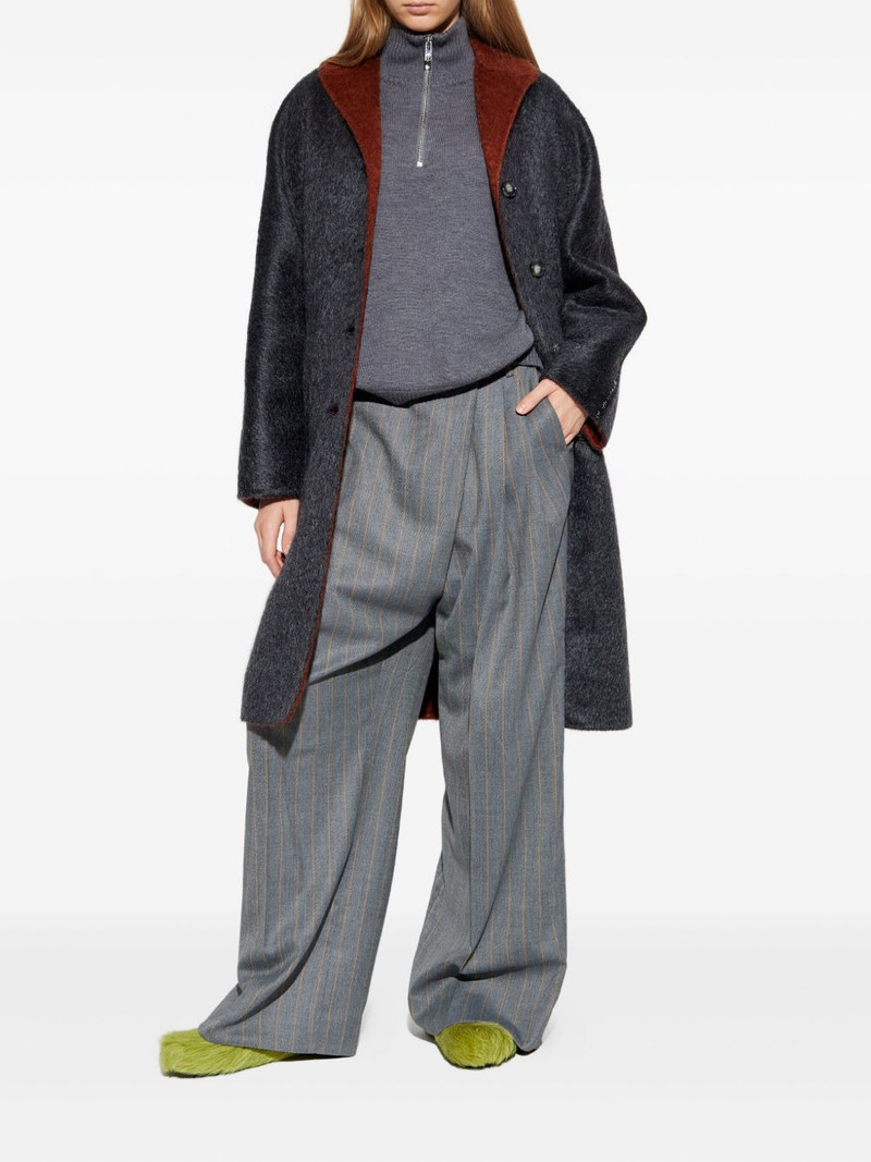 Marni contrasting-trim coat outlook