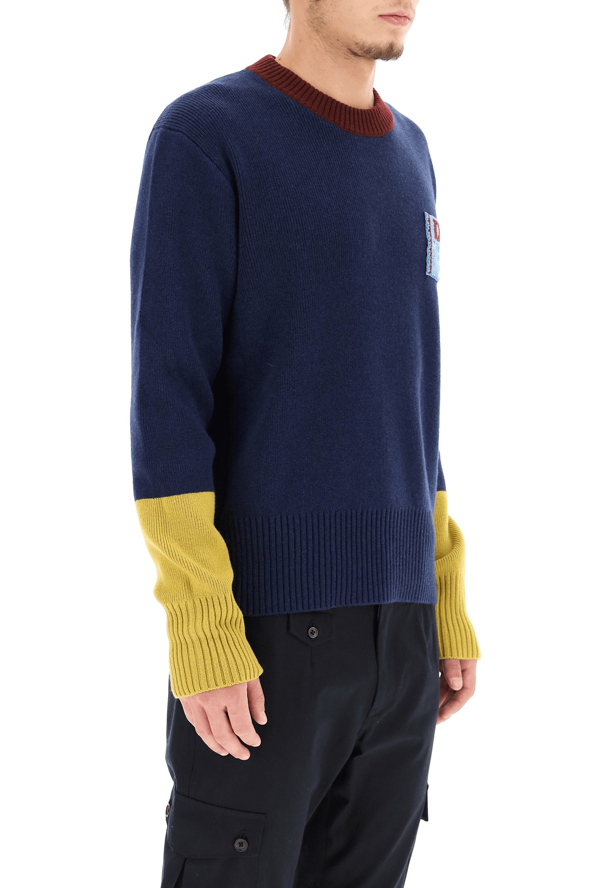 Dolce & Gabbana Wool Sweater With Logo Patch - 3