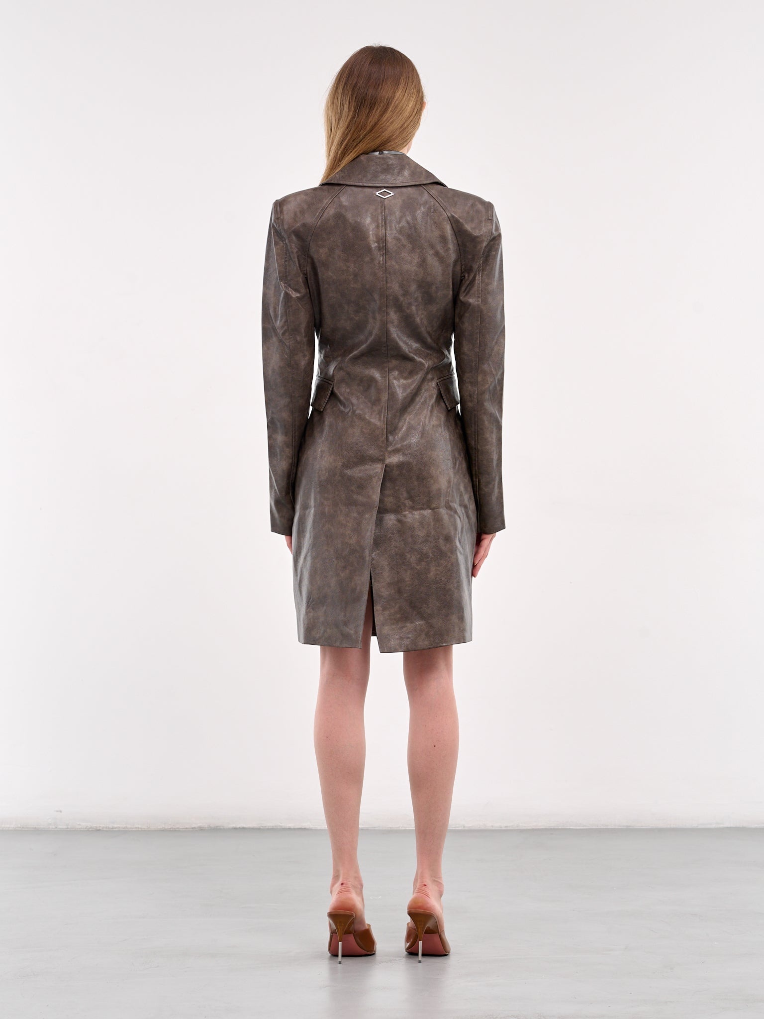 Faux Leather Coat - 3