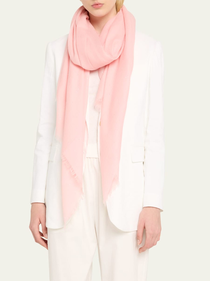 Raissa Sequined Wool-Blend Scarf 3