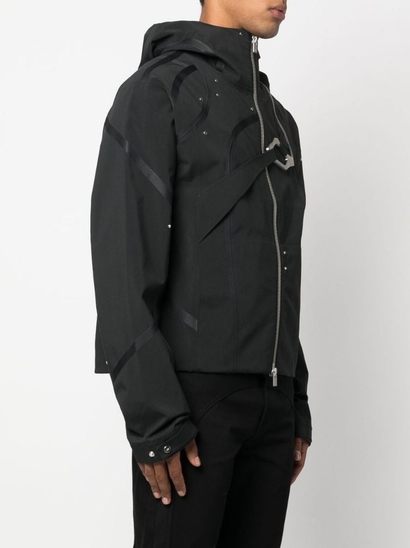 zip-up hooded jacket - 3