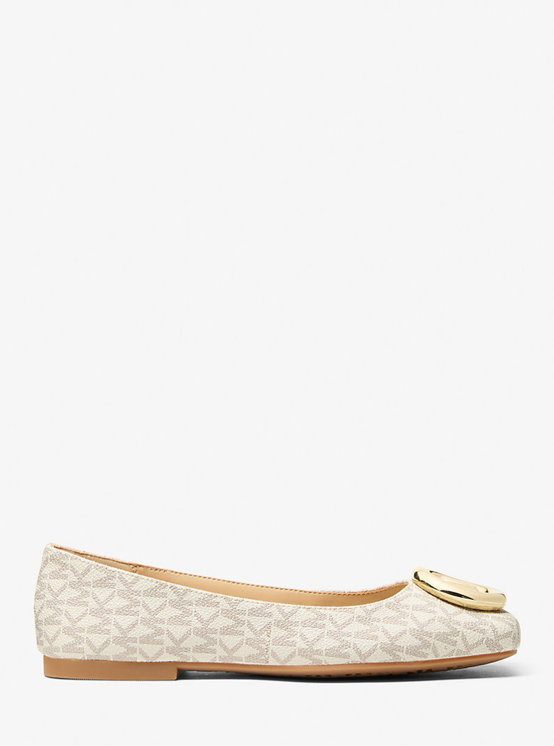 MICHAEL KORS Milan Signature Logo Ballet Flat outlook