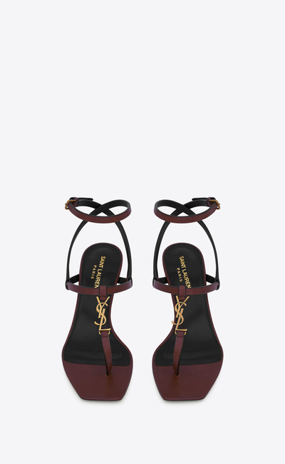 SAINT LAURENT cassandra sandals in smooth leather outlook